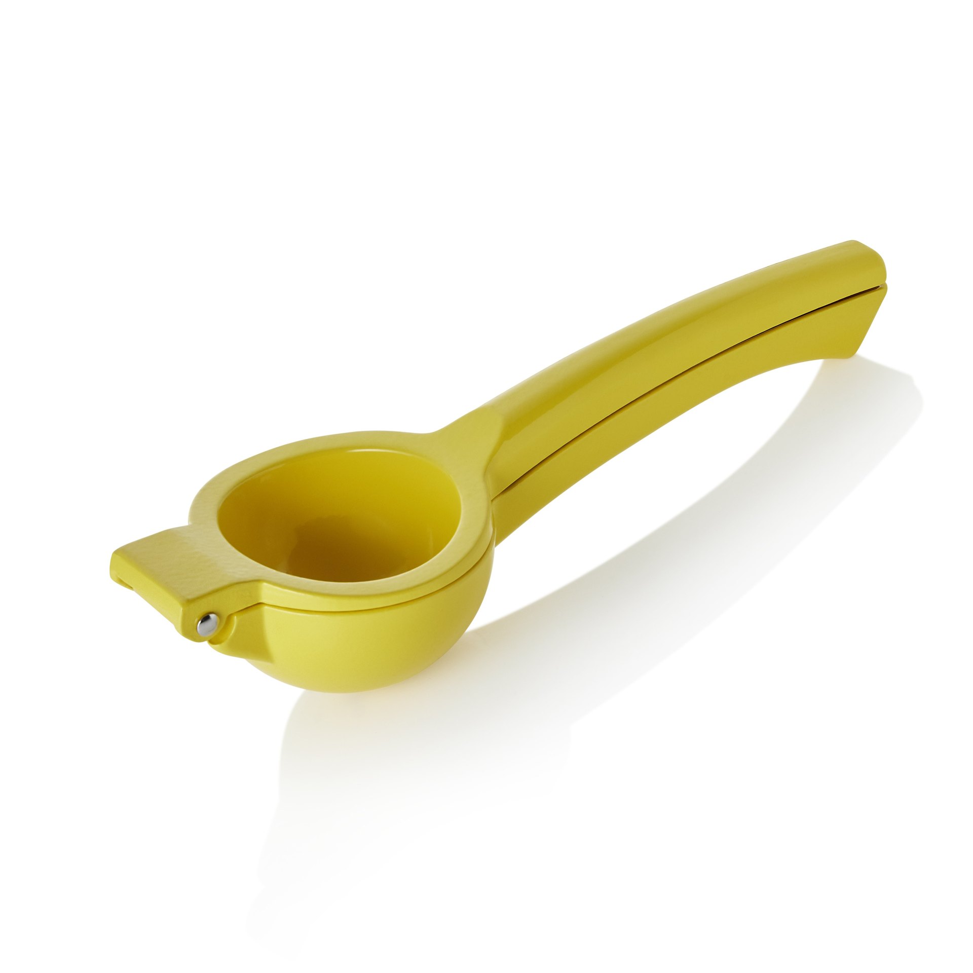 Zitruspresse, Ø 6 cm, 22 x 7,5 cm, gelb, Aluguss Zitruspresse, Ø 6 cm, 22 x 7,5 cm, gelb, Aluguss