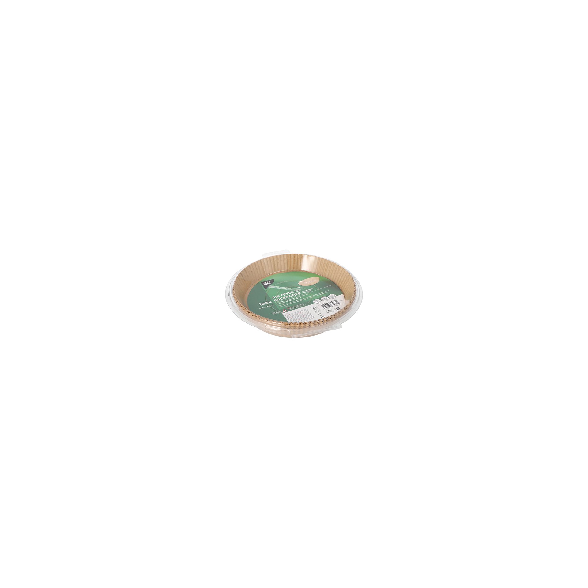 Backpapiere Ø 23 cm · 4,5 cm braun für Heißluftfritteusen