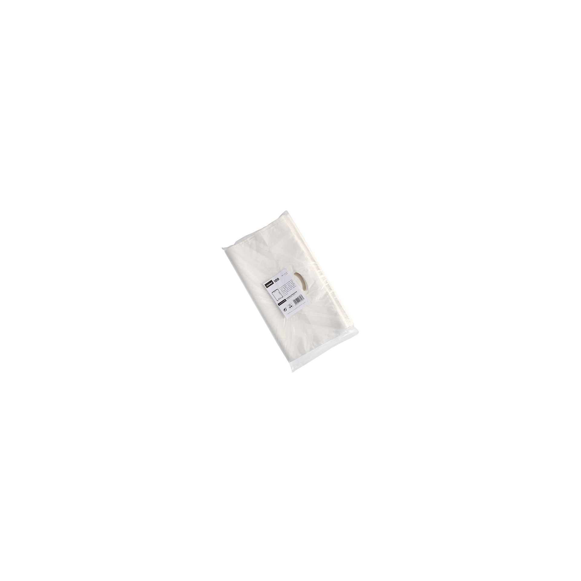 Griffloch-Tragetaschen, HDPE 50 cm x 45 cm x 8 cm weiss Griffloch-Tragetaschen, HDPE 50 cm x 45 cm x 8 cm weiss