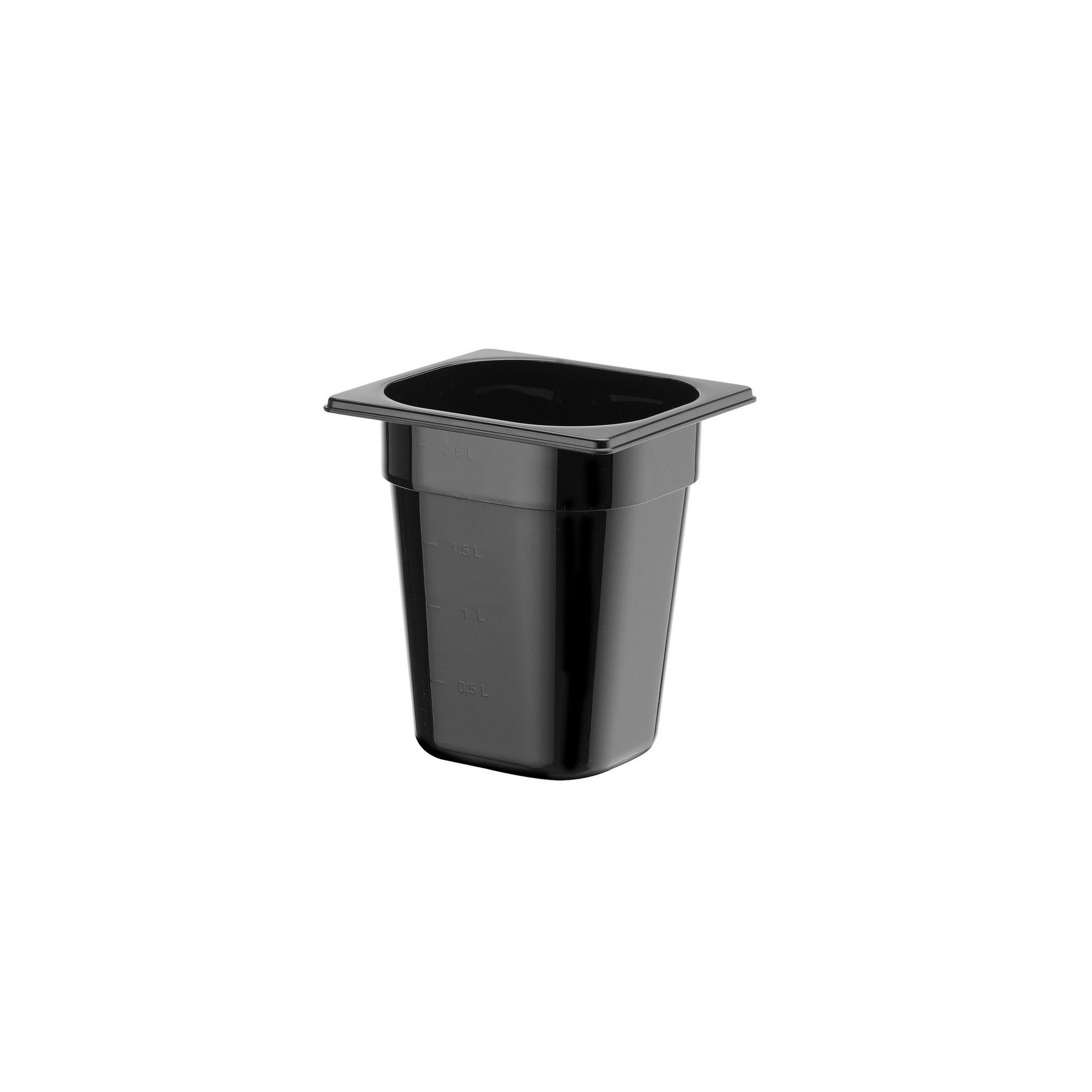 Gastronorm-Behälter 1/6, Profi Line, GN 1/6, 3,4L, Schwarz, 176x162x(H)200mm