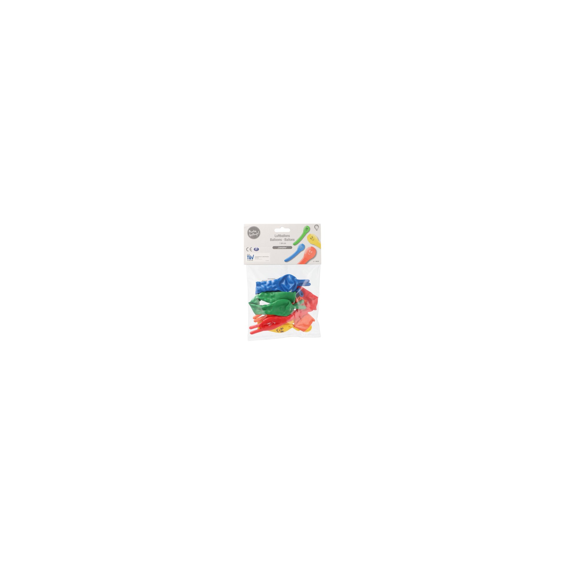 Luftballons farbig sortiert "Caterpillar" Luftballons farbig sortiert "Caterpillar"