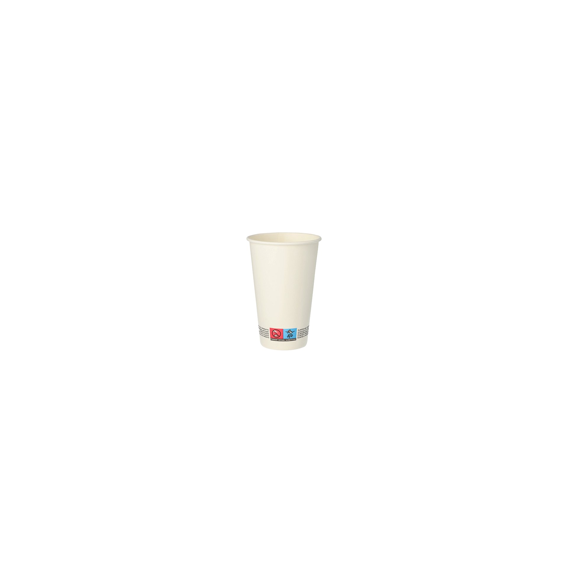 Trinkbecher, Pappe "To Go" 0,3 l Ø 8 cm · 11,7 cm weiss Trinkbecher, Pappe "To Go" 0,3 l Ø 8 cm · 11,7 cm weiss