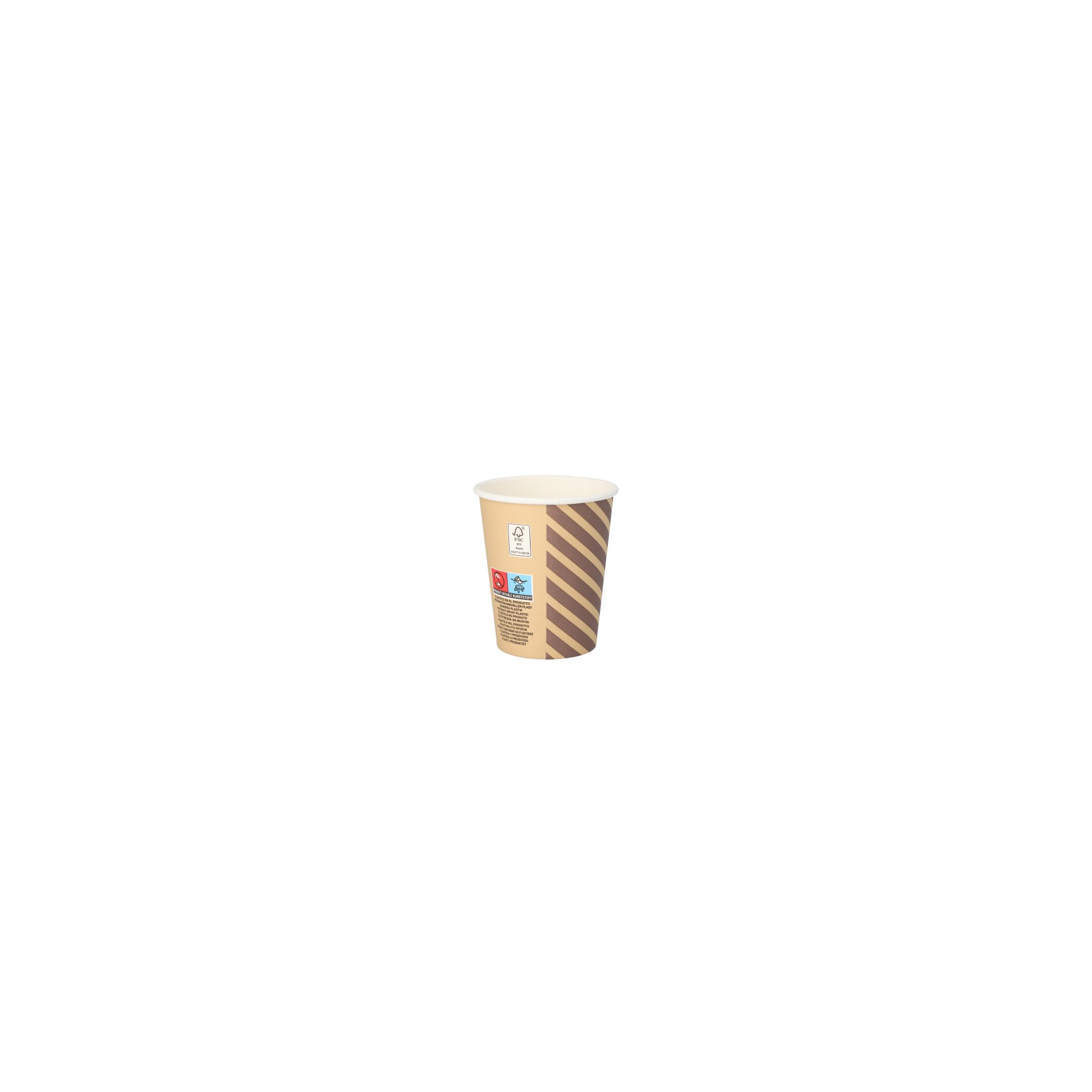 Trinkbecher, Pappe 0,2 l Ø 8 cm · 9,2 cm "Coffee Line" Trinkbecher, Pappe 0,2 l Ø 8 cm · 9,2 cm "Coffee Line"
