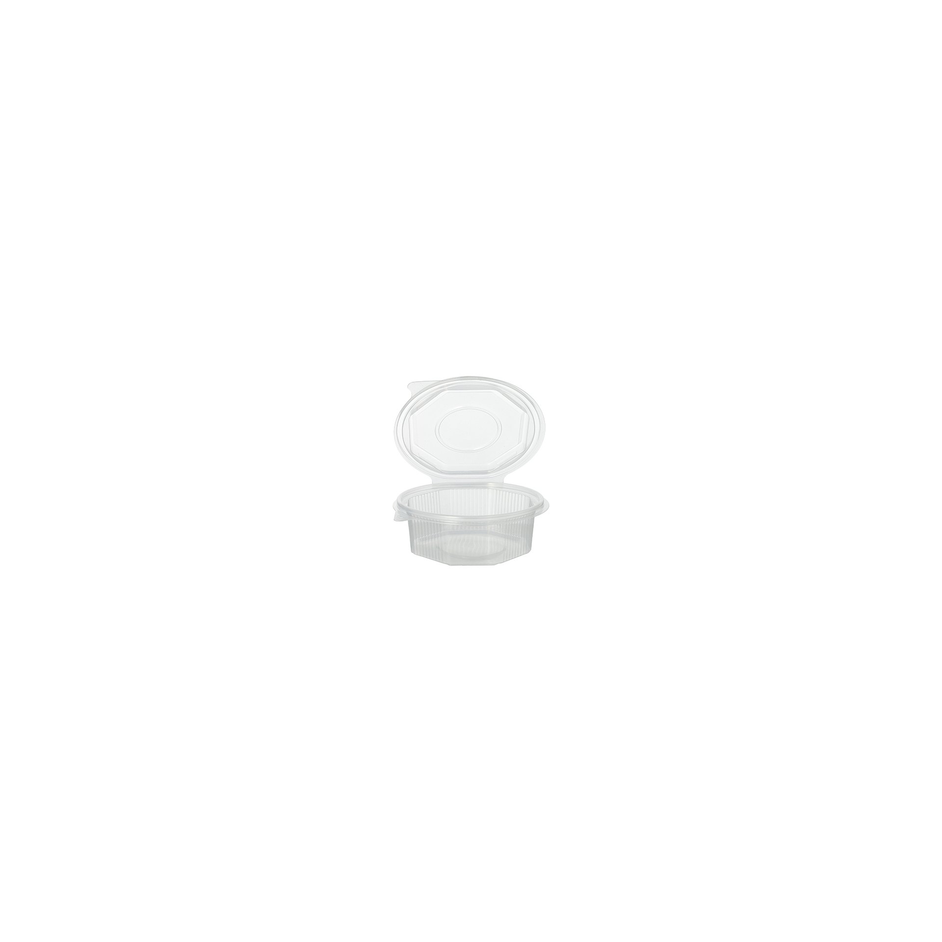 Verpackungsbecher mit Klappdeckeln, PP 8-eckig 375 ml 4,2 cm x 11 cm x 11 cm transparent Verpackungsbecher mit Klappdeckeln, PP 8-eckig 375 ml 4,2 cm x 11 cm x 11 cm transparent