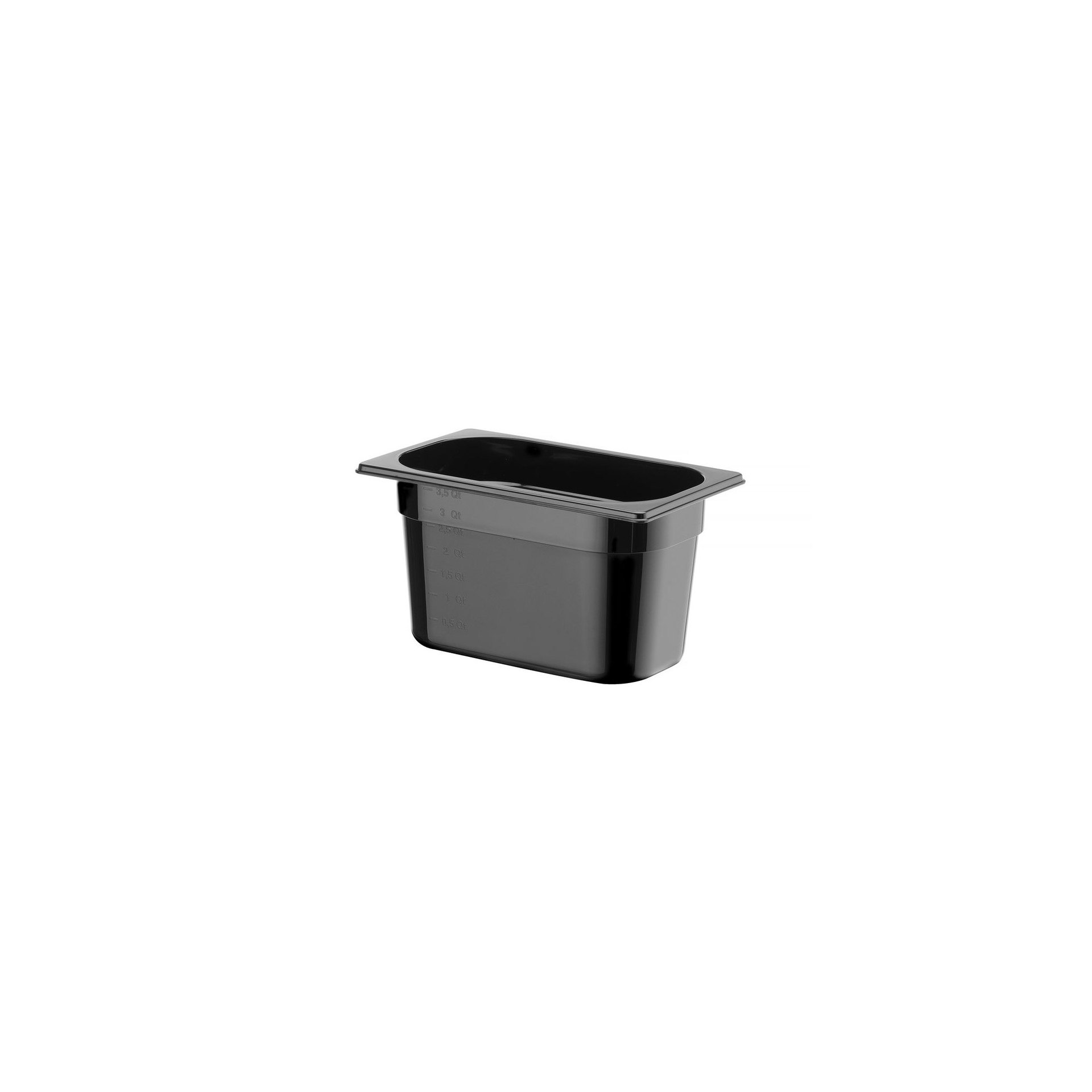 Gastronorm-Behälter 1/4, Profi Line, GN 1/4, 4L, Schwarz, 265x162x(H)150mm