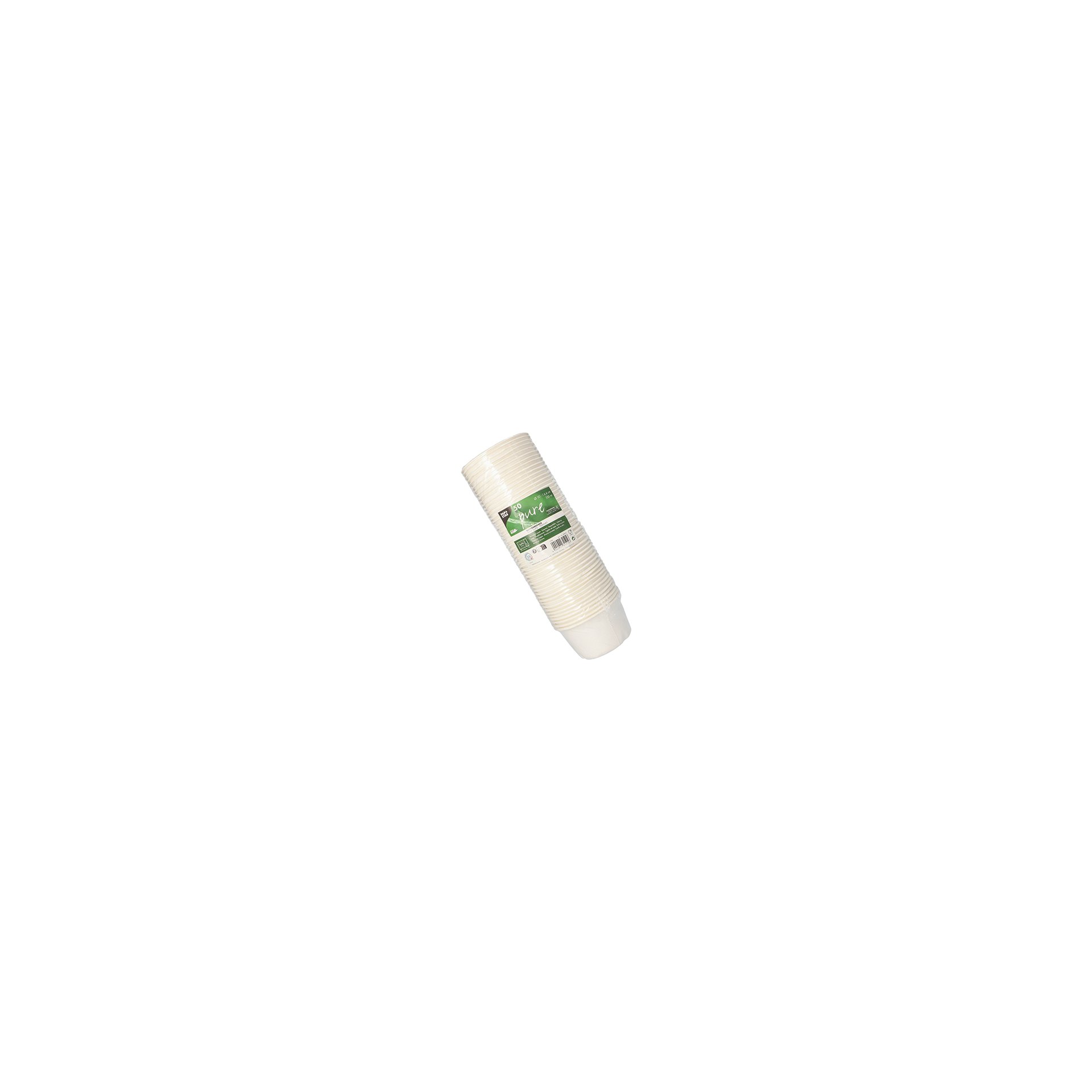 Suppenbecher, Zuckerrohr "pure" 350 ml Ø 10 cm · 6,4 cm weiss Suppenbecher, Zuckerrohr "pure" 350 ml Ø 10 cm · 6,4 cm weiss