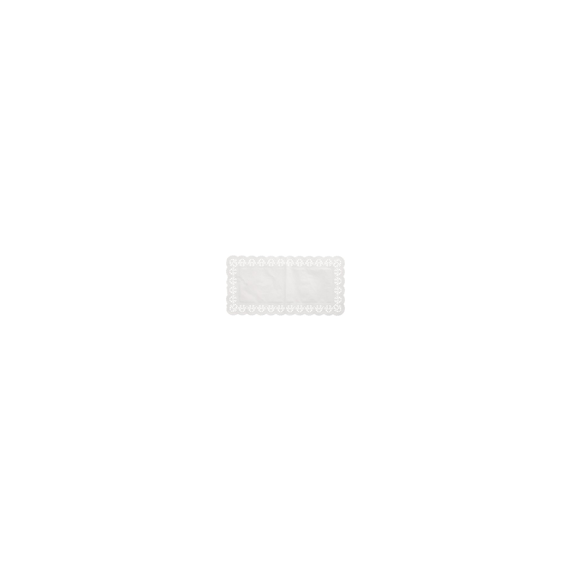 Spitzenpapiere eckig 40 cm x 20 cm weiss Spitzenpapiere eckig 40 cm x 20 cm weiss