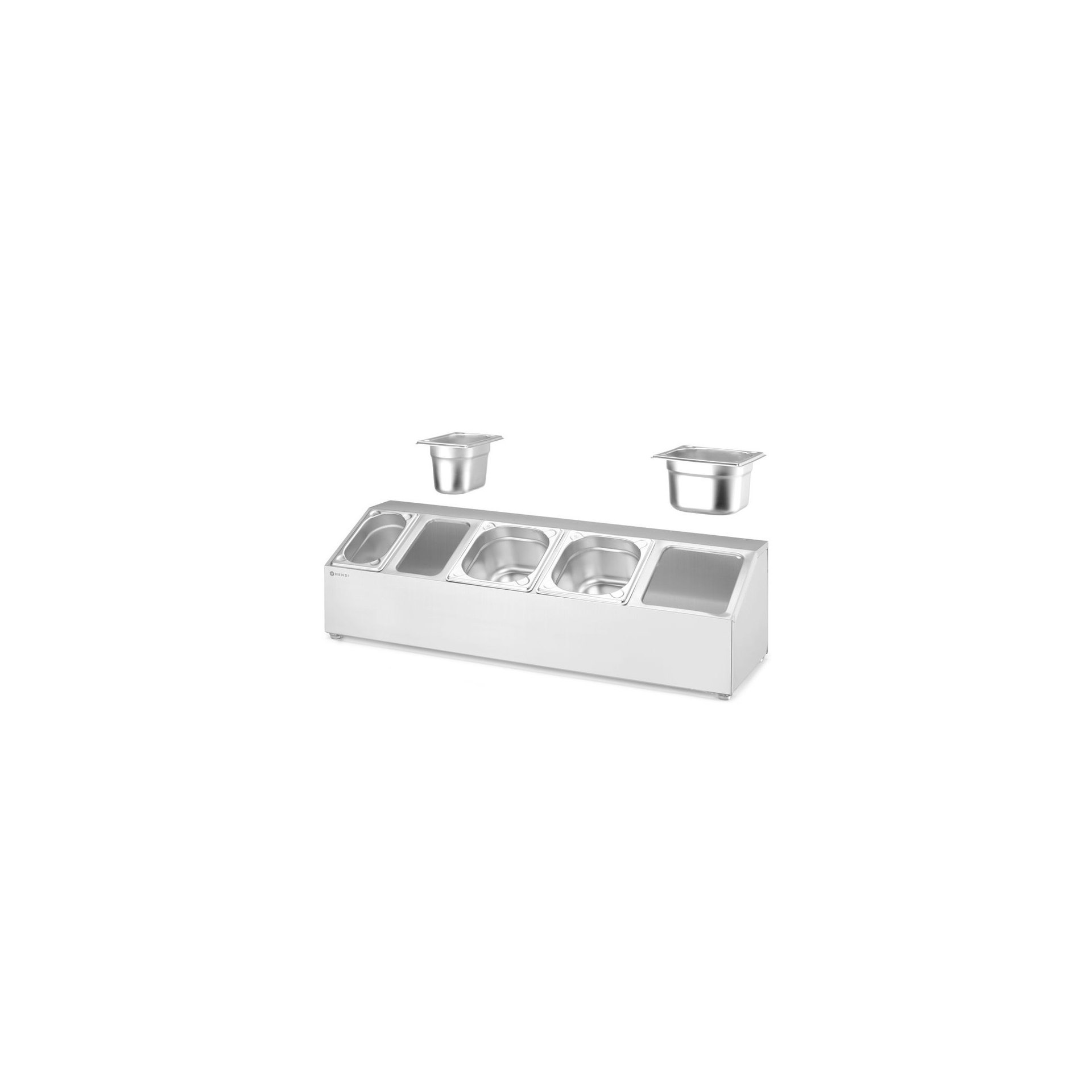 Halterung für Gastronorm-Behälter, 5 Fächer, 745x245x(H)215mm