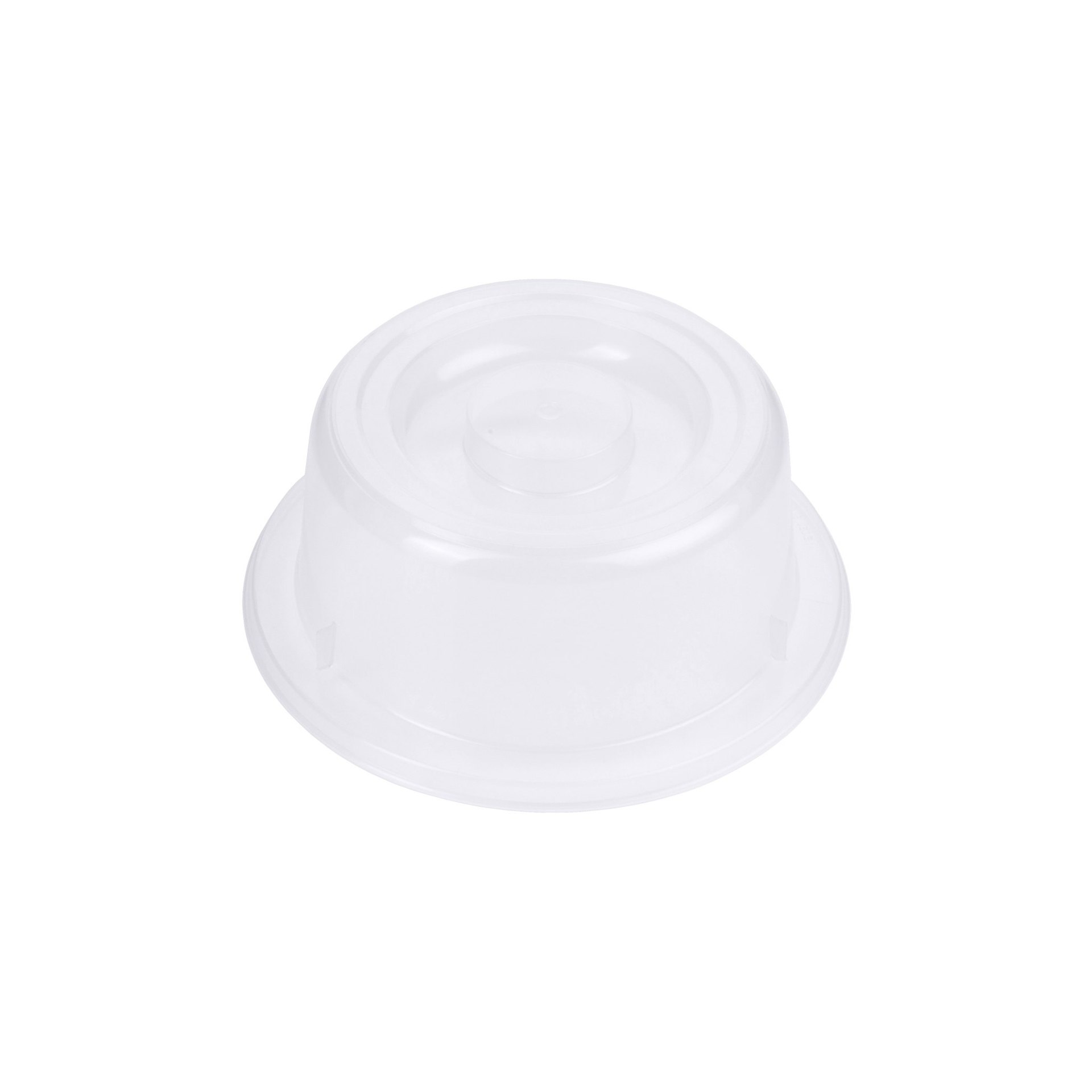 Tellerglocke, transparent-weiß 21 cm