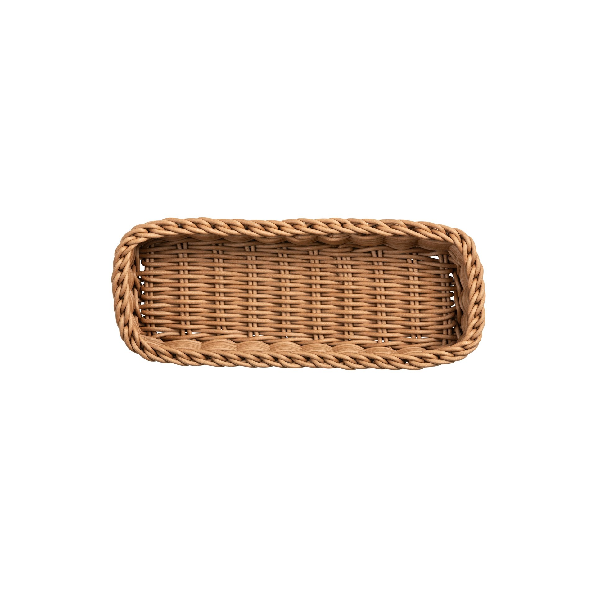 Besteckkorb 27 x 10 x 5 cm, braun