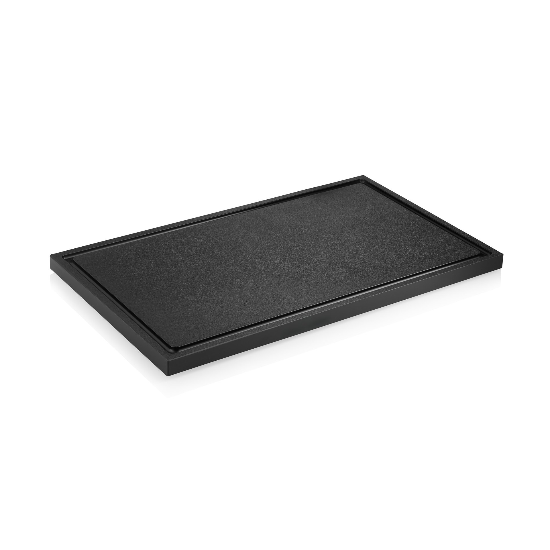 Schneidbrett NOCTURN, mit Saftrille, 50 x 30 x 2 cm, schwarz, Polypropylen Schneidbrett NOCTURN, mit Saftrille, 50 x 30 x 2 cm, schwarz, Polypropylen