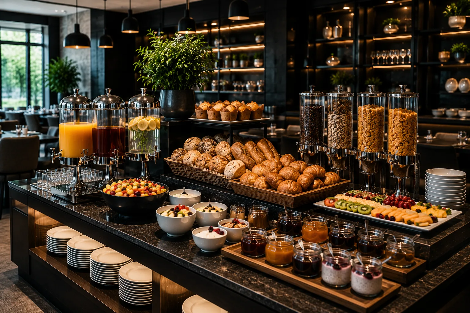 Professionelle Buffetausstattung für Hotel und Frühstücksbuffet