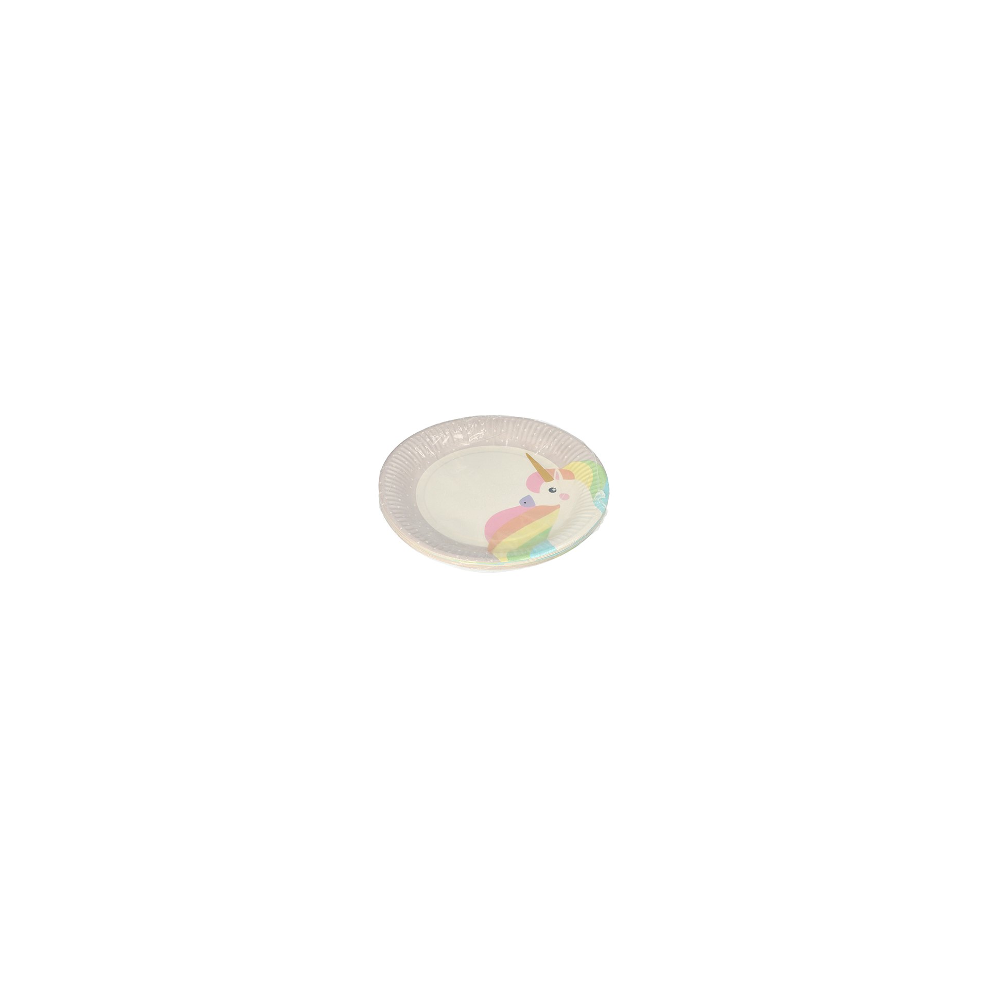 Teller, Pappe rund Ø 23 cm "Unicorn" Teller, Pappe rund Ø 23 cm "Unicorn"