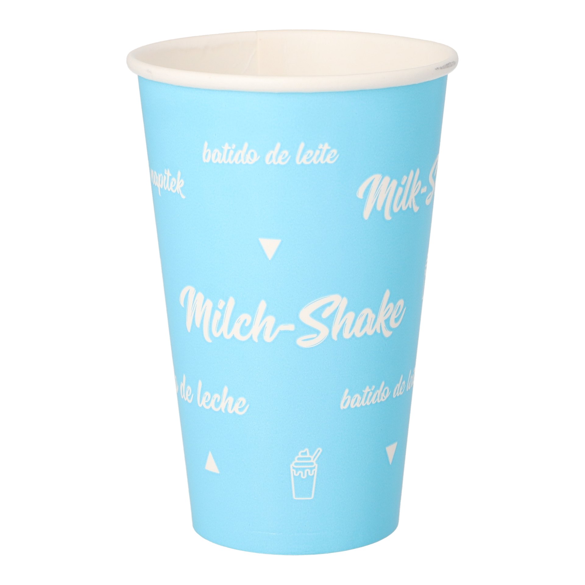 Shake-Becher, Pappe 0,3 l Ø 8 cm · 11,7 cm "Milk-Shake" Shake-Becher, Pappe 0,3 l Ø 8 cm · 11,7 cm "Milk-Shake"