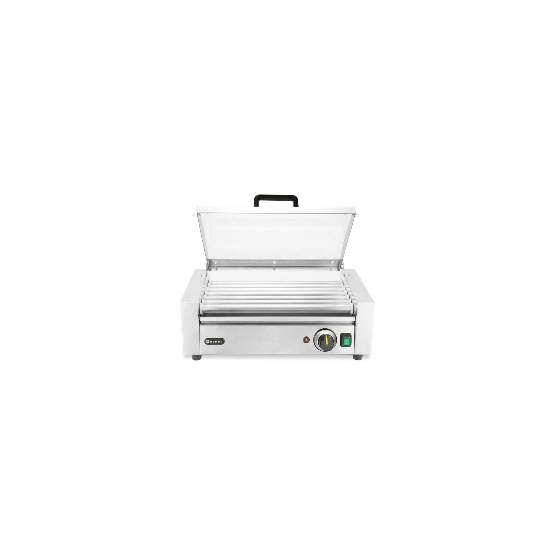Rollengrill, 1-Zone mit Energiesparabdeckung, 7 Rollen, 230V/620W, 566x375x(H)259mm Rollengrill, 1-Zone mit Energiesparabdeckung, 7 Rollen, 230V/620W, 566x375x(H)259mm
