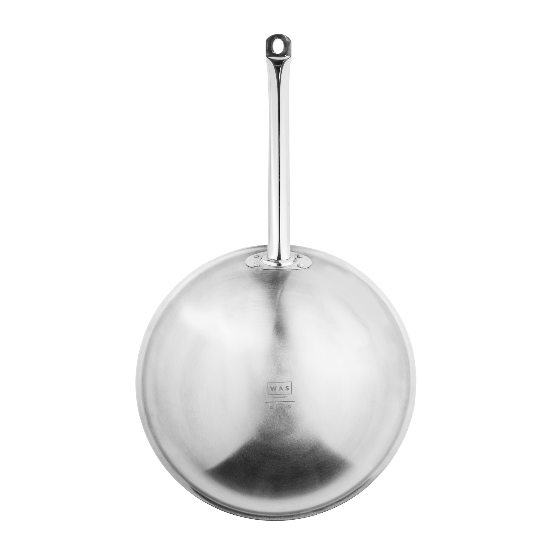 Wok mit Antihaftbeschichtung und rundem Boden, Ø 38 cm, Chromnickelstahl
