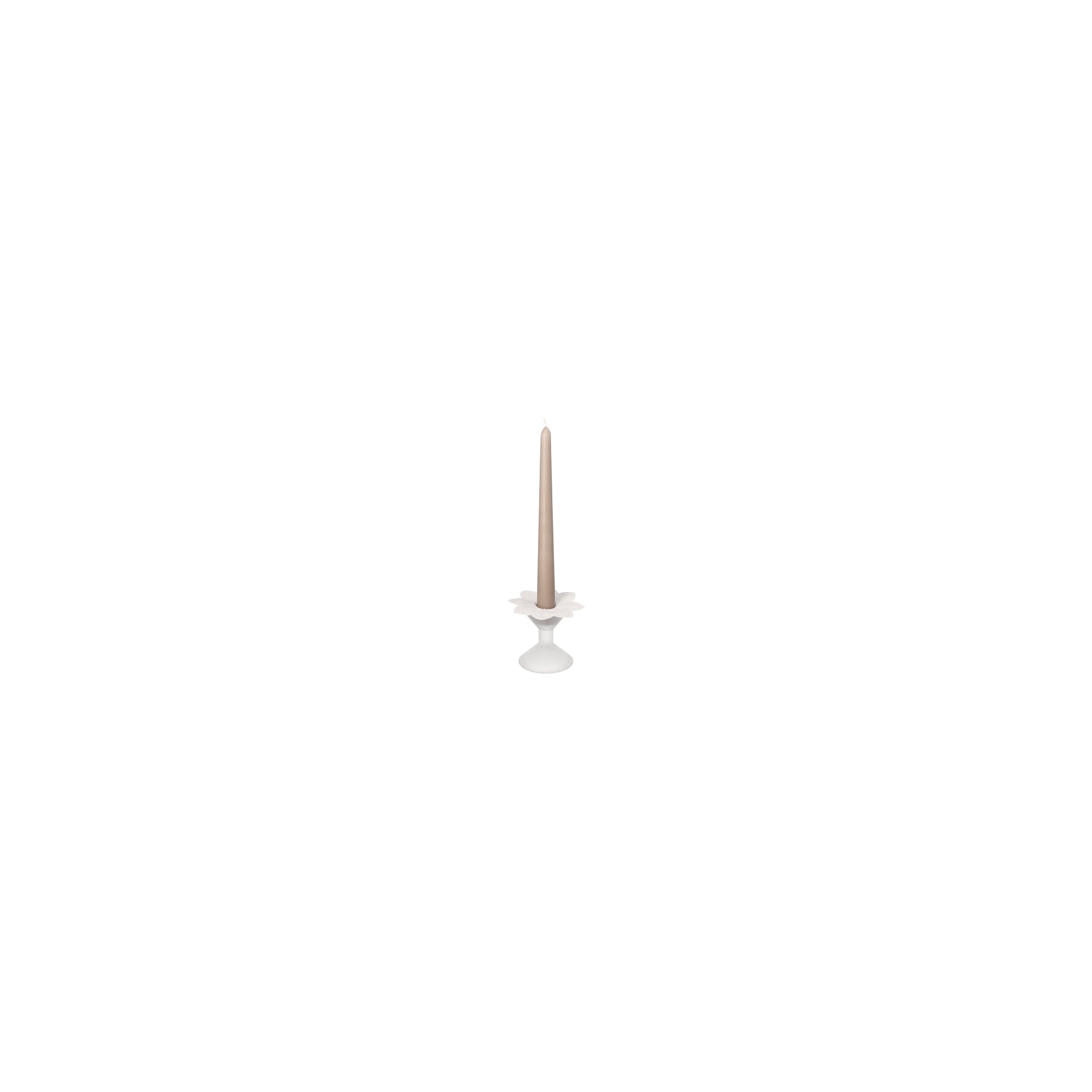 Kerzen-Manschetten rund Ø 10 cm weiss