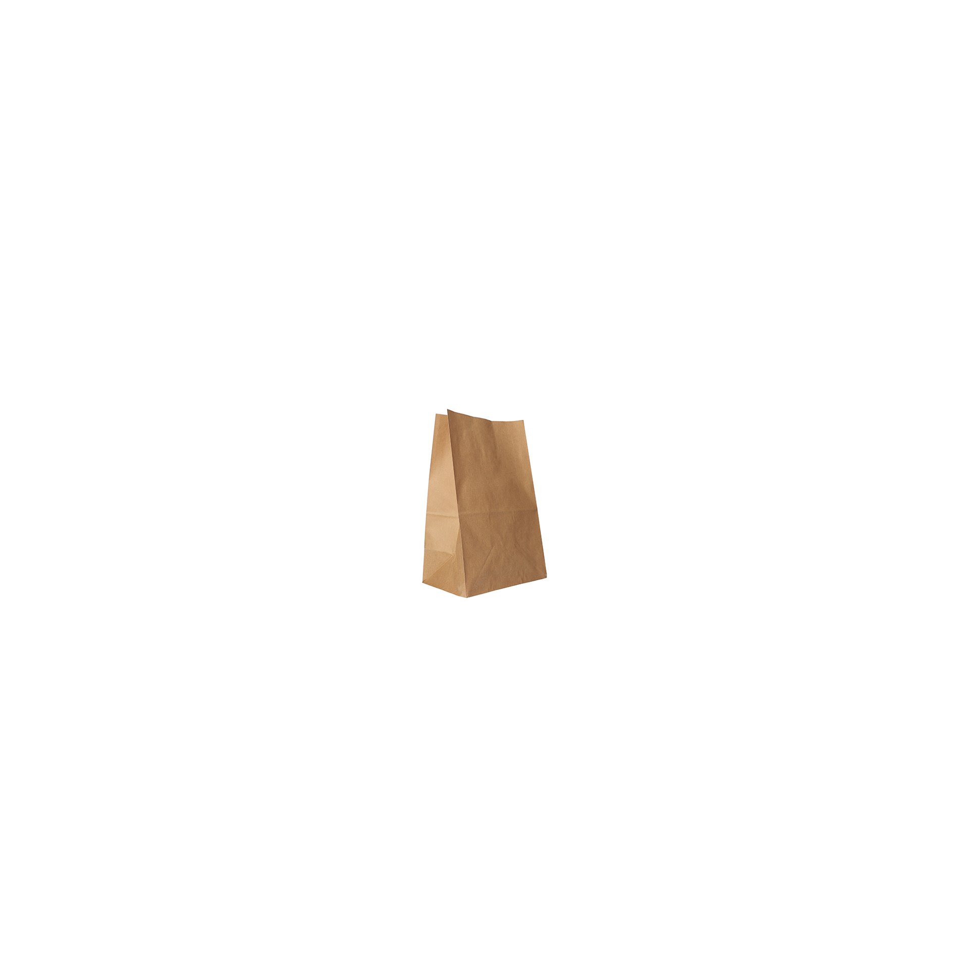 Blockbodenbeutel, Kraftpapier 29,5 cm x 19 cm x 12 cm braun