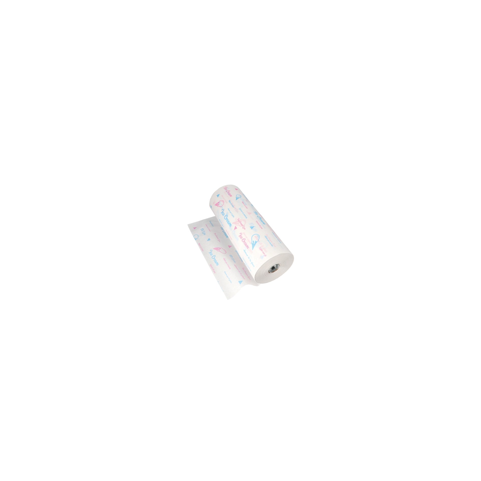 kg Einschlagpapiere Kraftpapier 570 m x 50 cm weiss "Icelove" Secare-Rolle