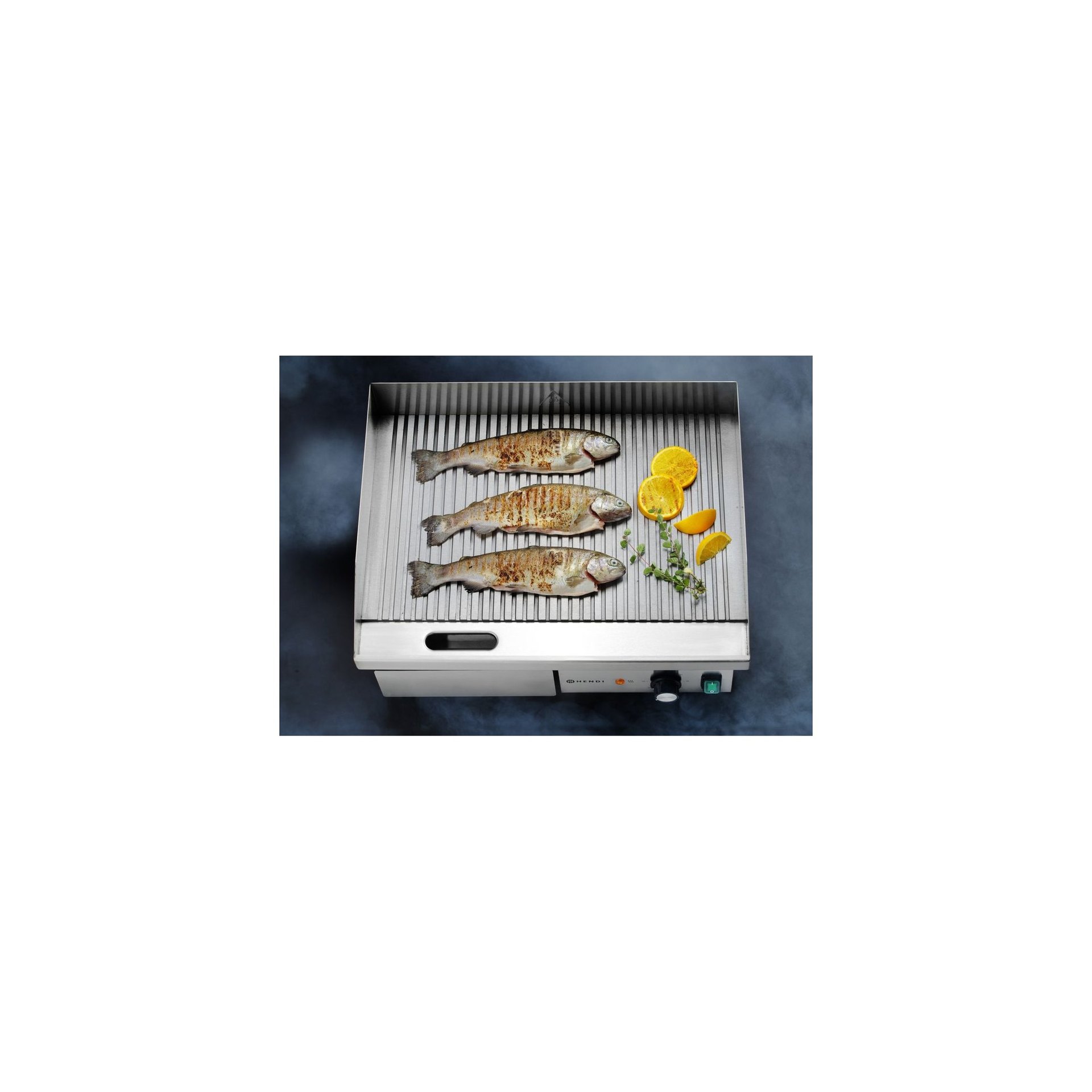 Gerillte Grillplatte, Budget Line, 220-240V/3000W, 550x430x(H)240mm