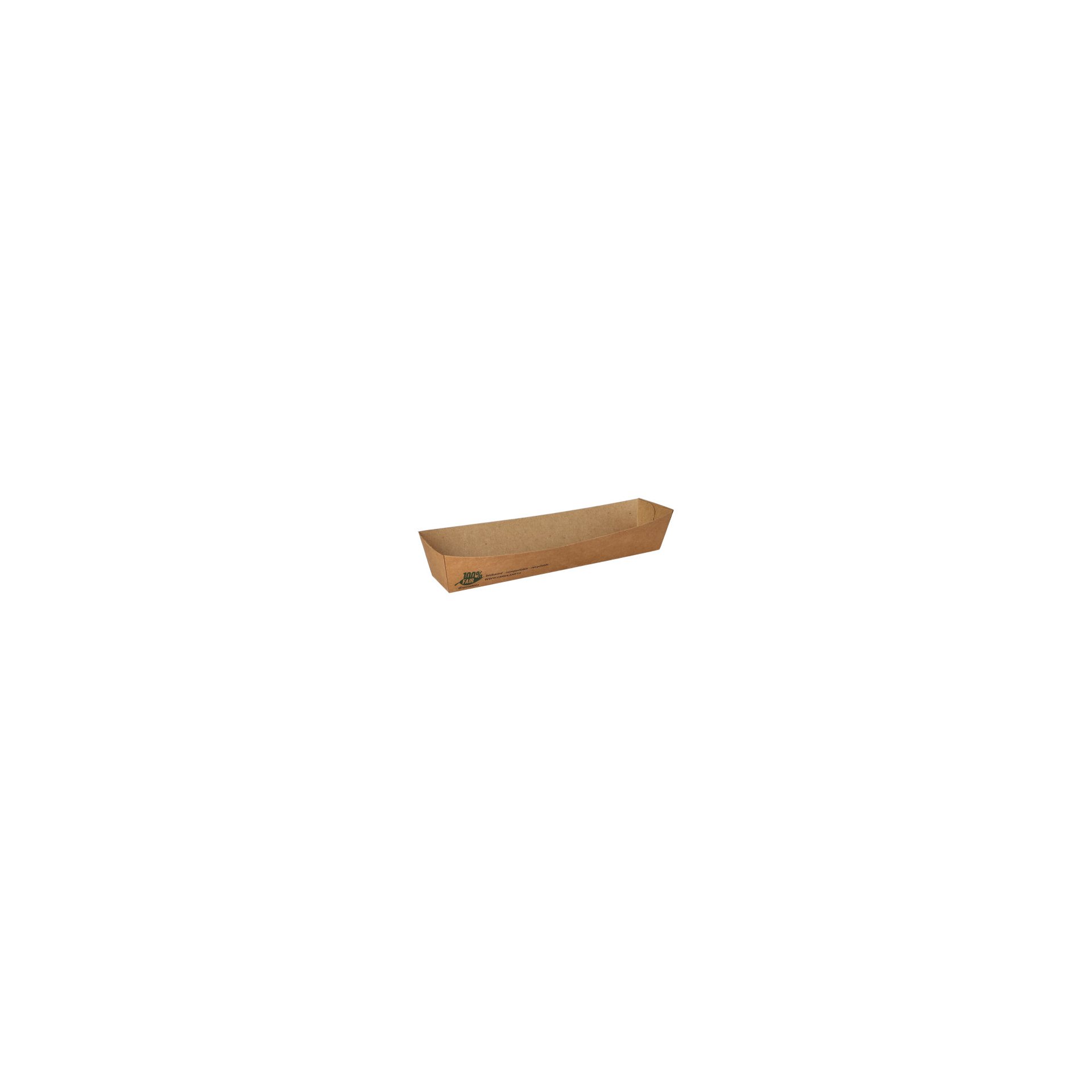Snacktrays, Pappe "pure" 3,5 cm x 3,3 cm x 18,5 cm braun "100% Fair" Snacktrays, Pappe "pure" 3,5 cm x 3,3 cm x 18,5 cm braun "100% Fair"