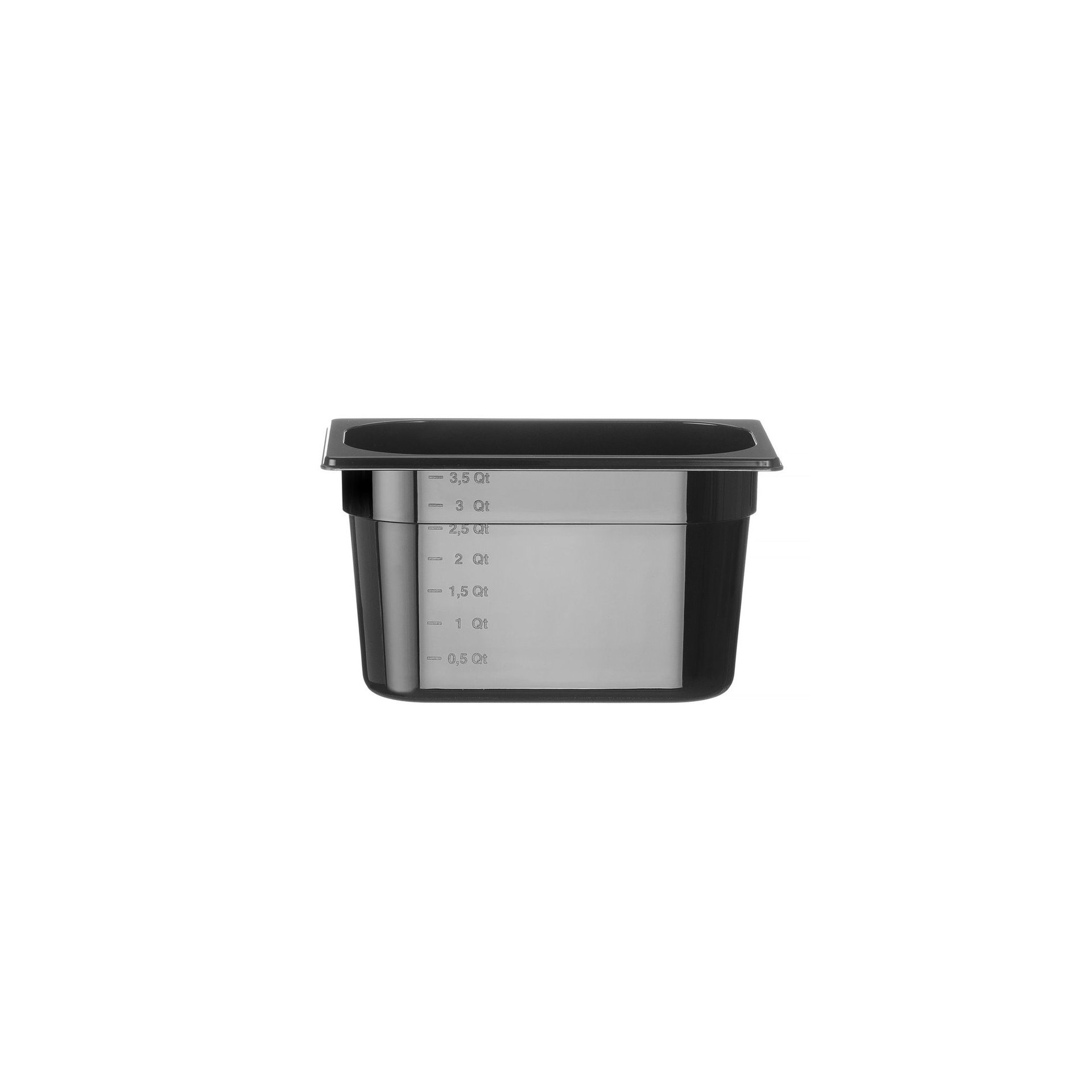 Gastronorm-Behälter 1/4, Profi Line, GN 1/4, 4L, Schwarz, 265x162x(H)150mm Gastronorm-Behälter 1/4, Profi Line, GN 1/4, 4L, Schwarz, 265x162x(H)150mm