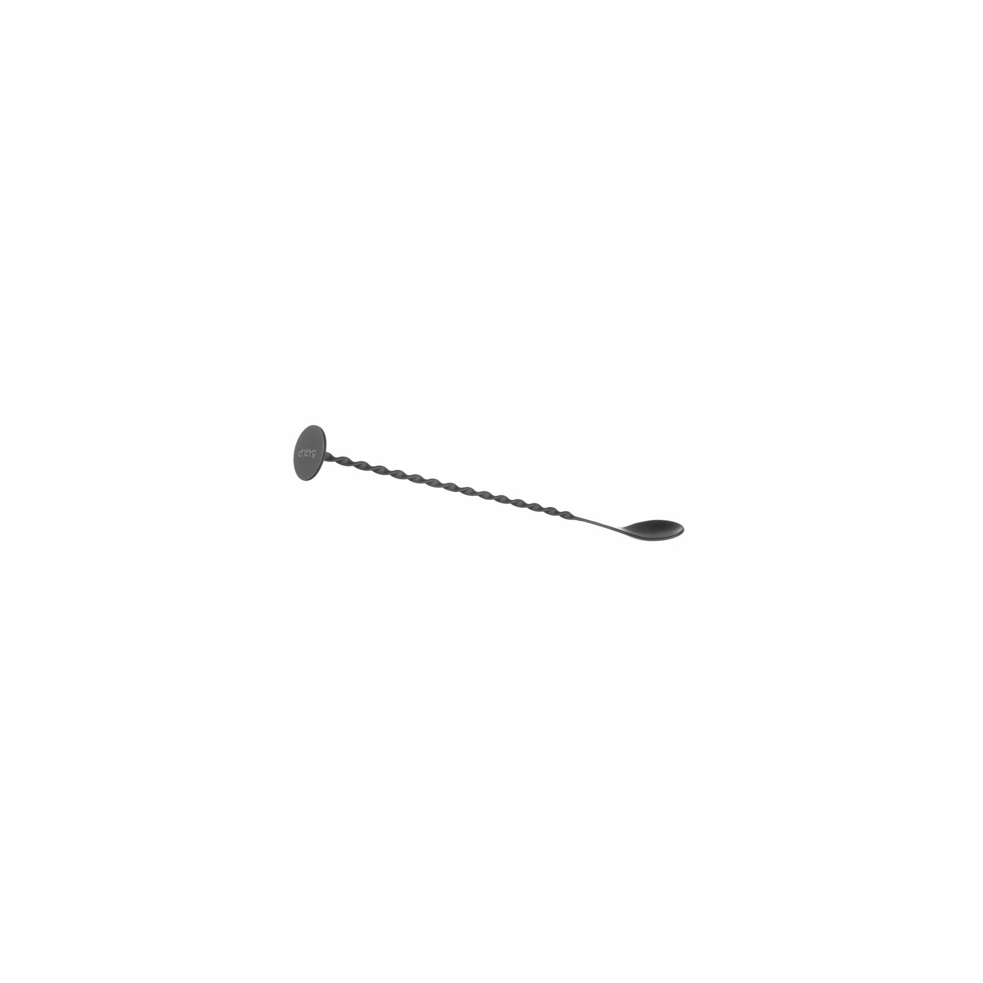 Barlöffel mit Stößel, BarUp, Schwarz, 280x35mm