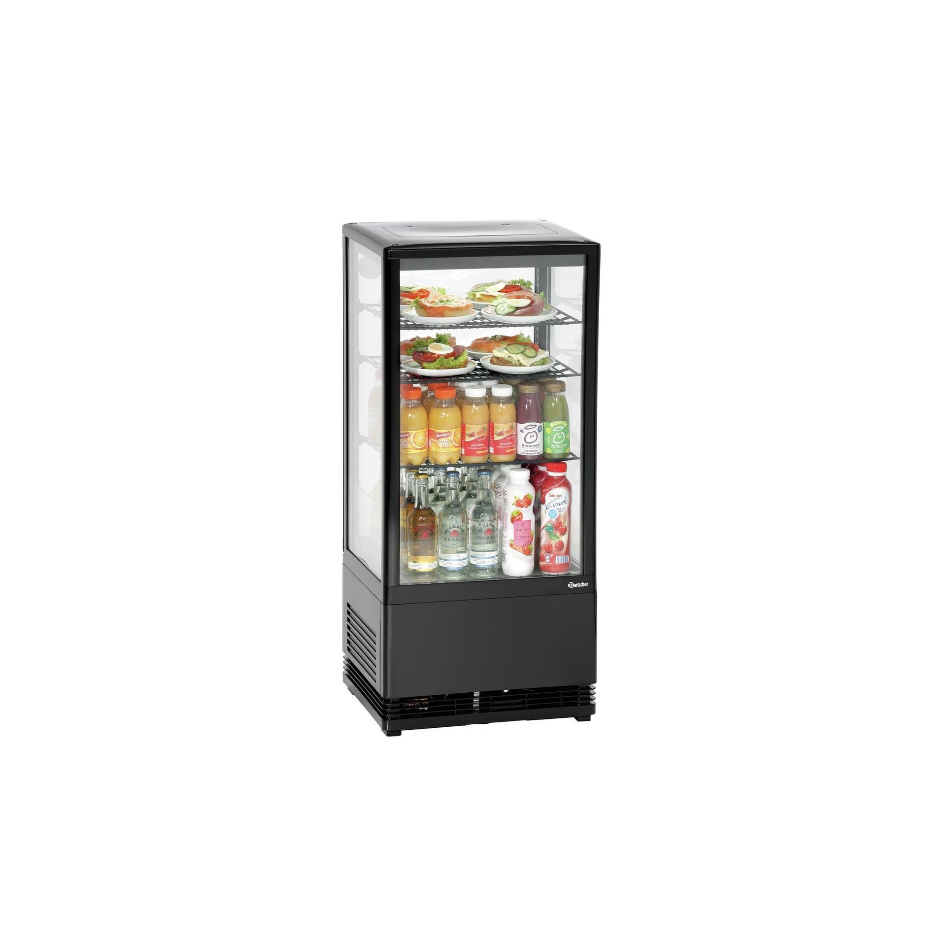 Mini-Kühlvitrine 78L, schwarz