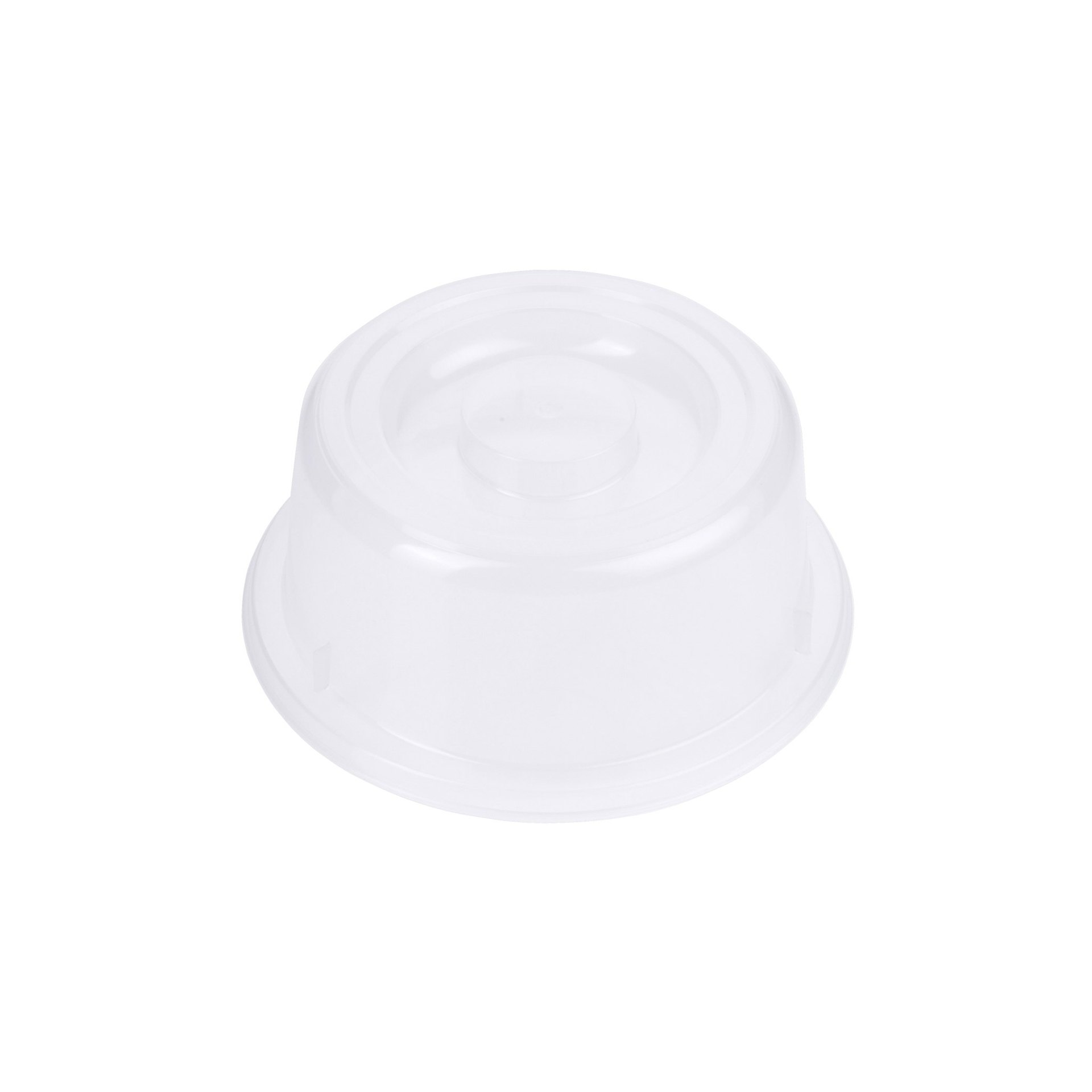 Tellerglocke, transparent-weiß 20 cm