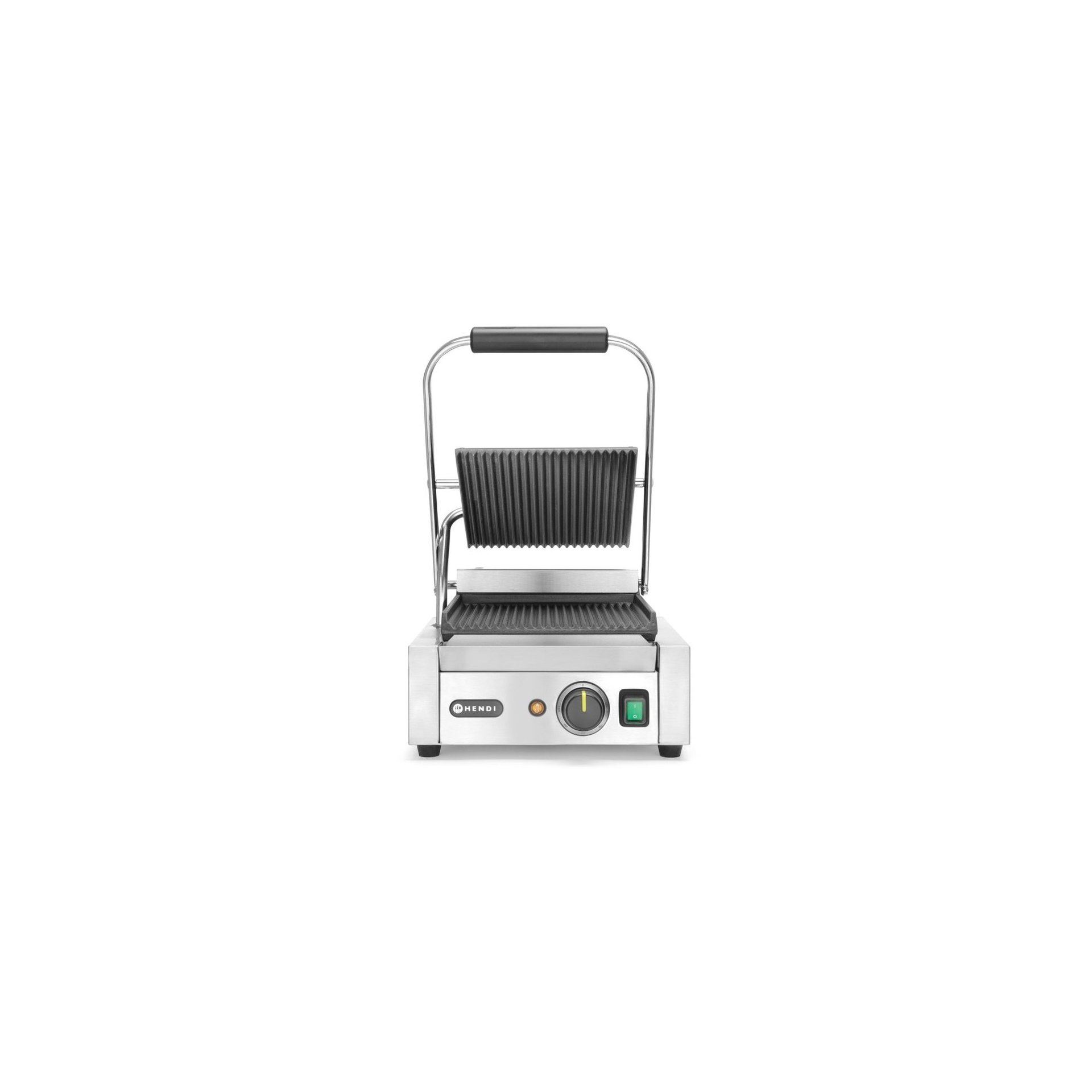 Kontaktgrill - Einzelversion, oben und unten gerillt, 230V/1800W, 310x375x(H)216mm