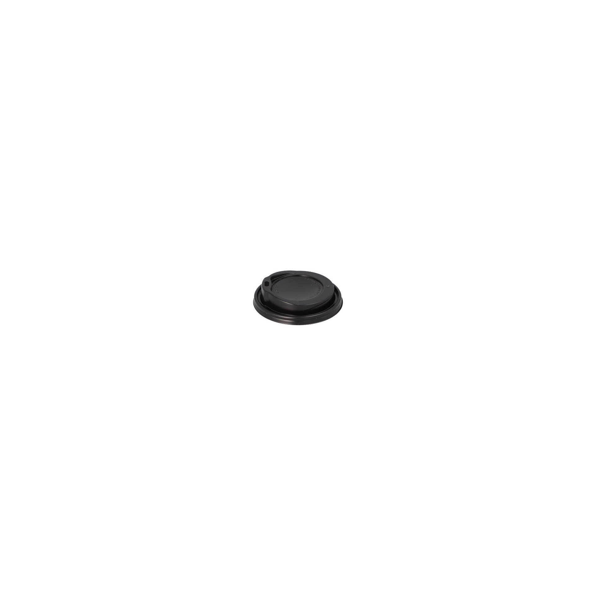 Dom-Deckel, PS "To Go" rund Ø 9 cm · 2,4 cm schwarz Dom-Deckel, PS "To Go" rund Ø 9 cm · 2,4 cm schwarz