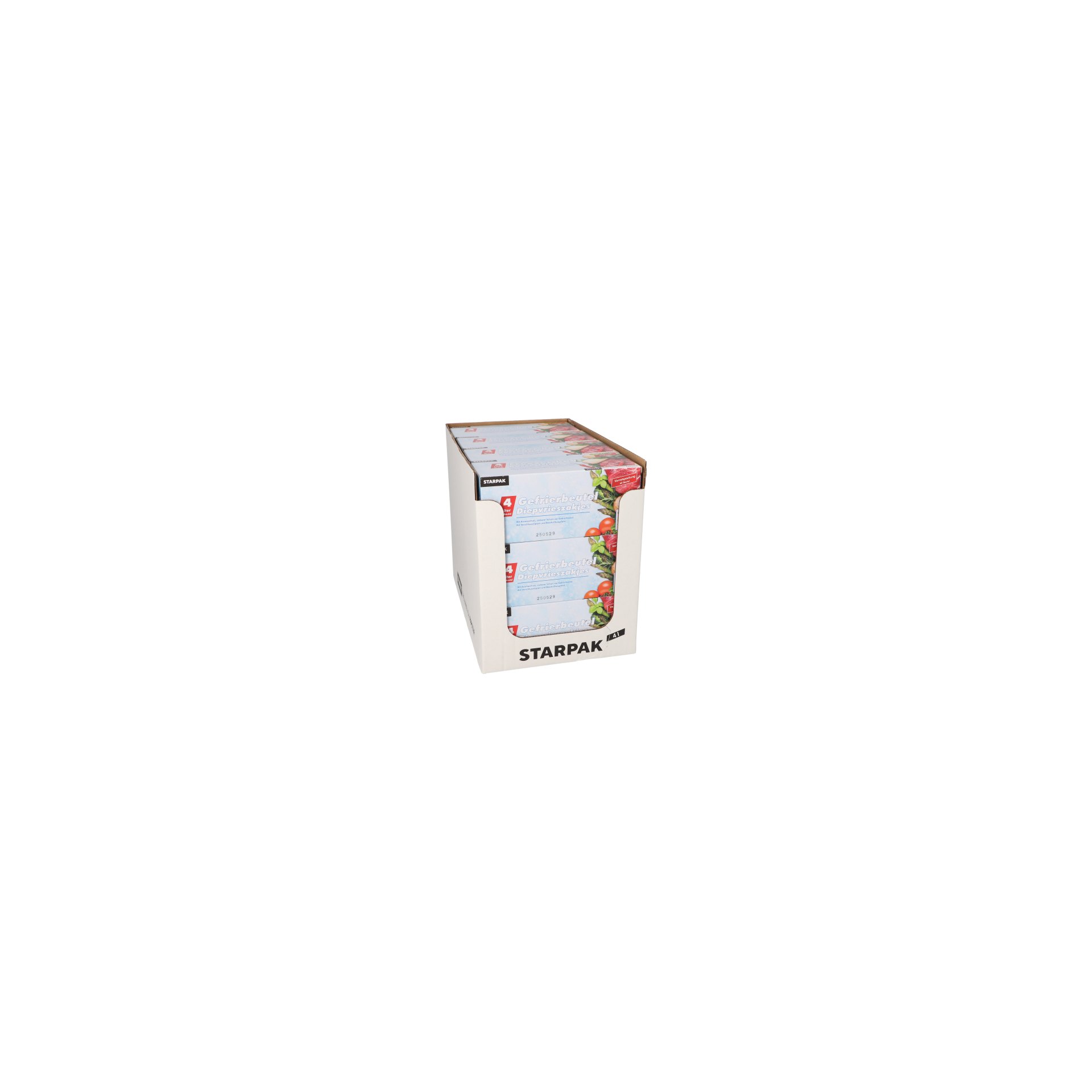 Gefrierbeutel, LLDPE 4 l 40 cm x 25 cm transparent in Faltschachtel Gefrierbeutel, LLDPE 4 l 40 cm x 25 cm transparent in Faltschachtel