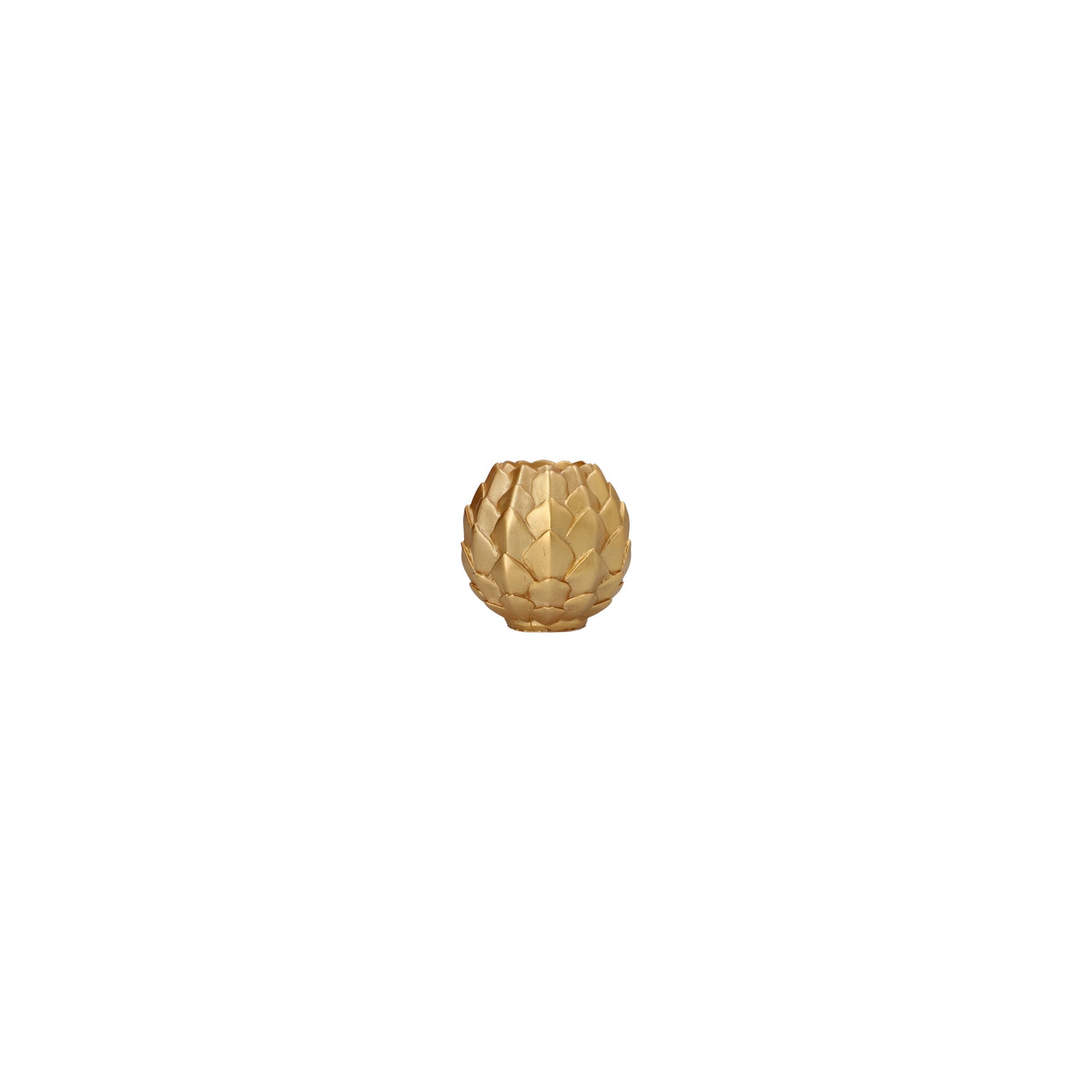 Kugelkerze Ø 10 cm gold "Pine Cone"