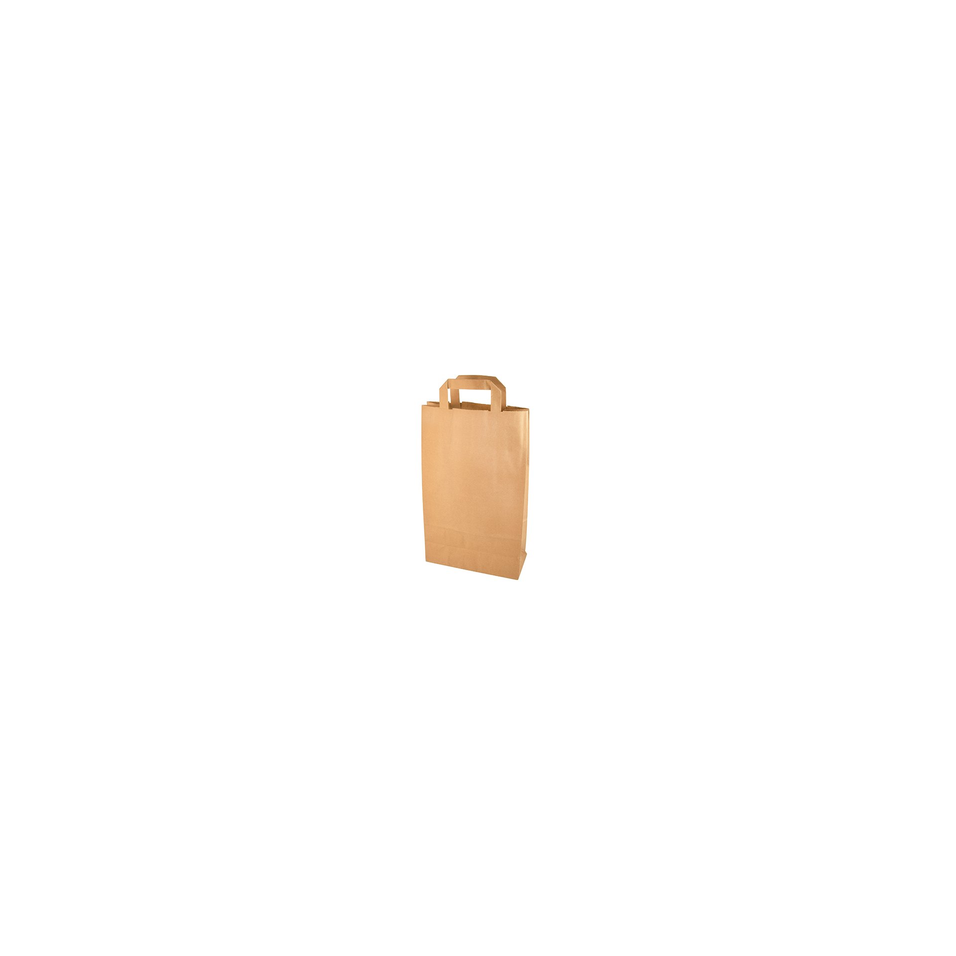 Tragetaschen, Papier 36 cm x 22 cm x 10 cm braun mit Tragegriff