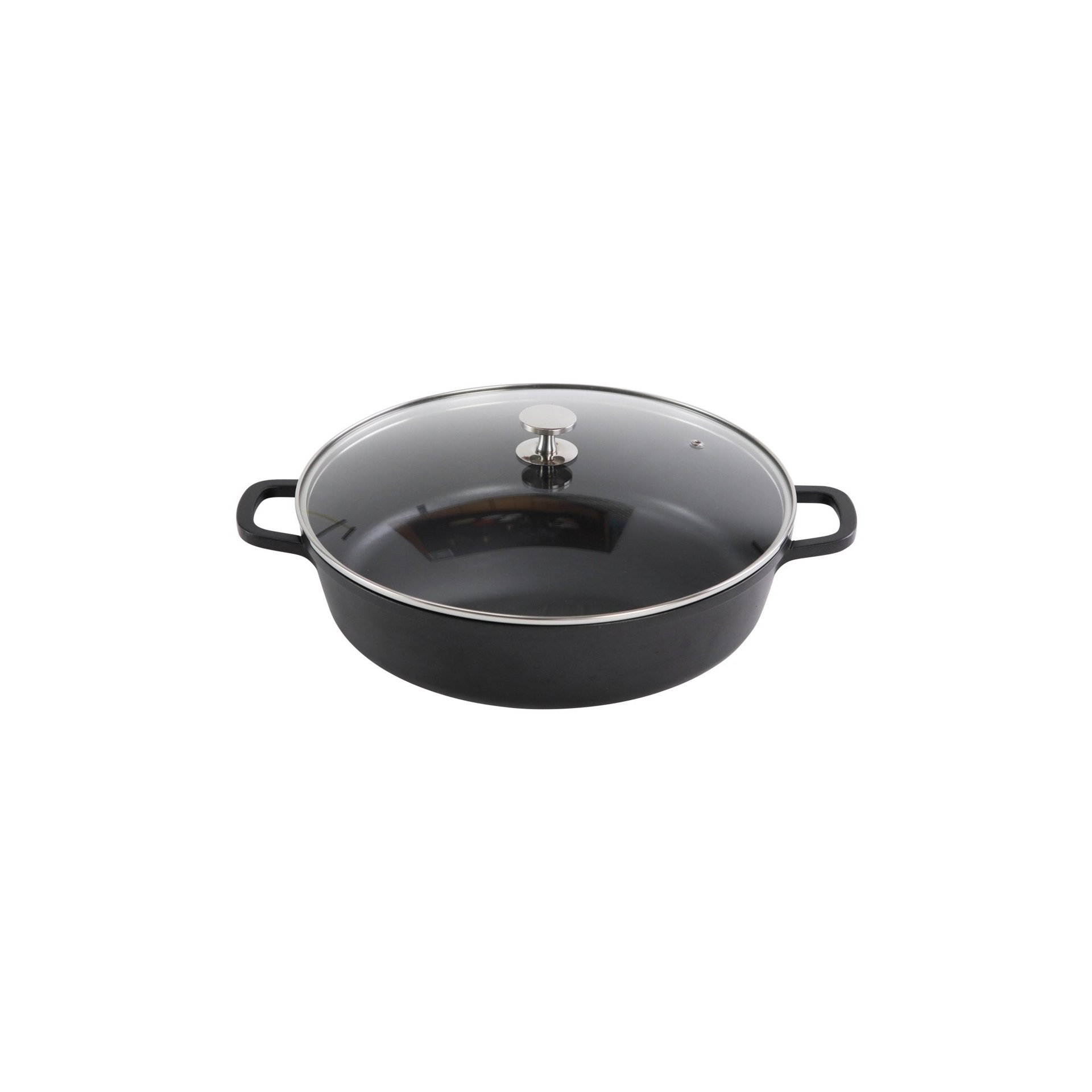 AluChef® Bräter, rund 32 cm / schwarz