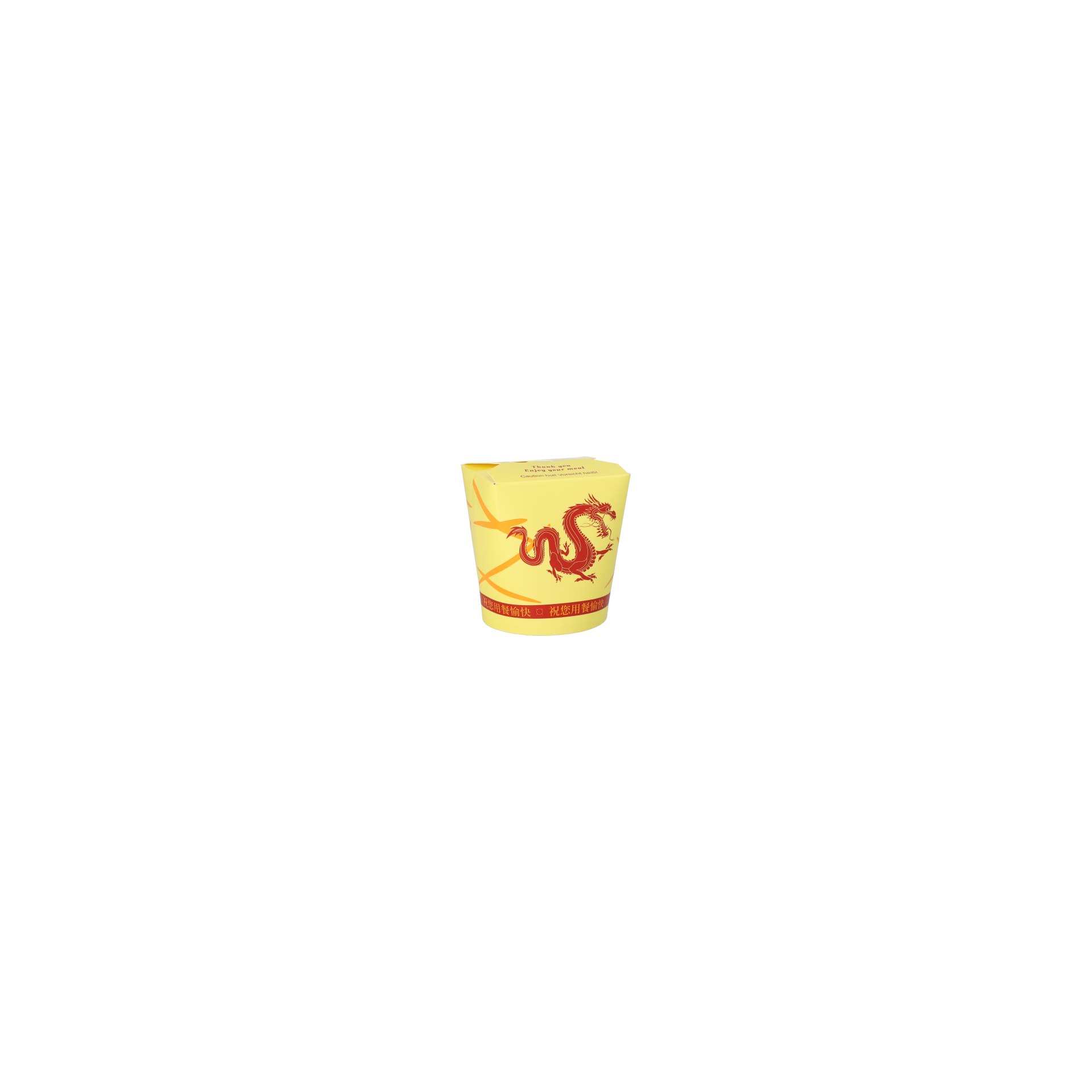 Snackboxen "ASIA" rund 550 ml 9,7 cm x 8,6 cm x 7,4 cm "Dragon"