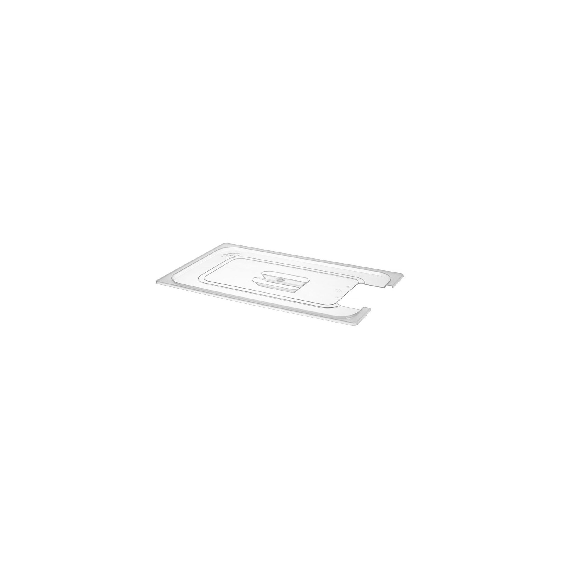 Gastronorm-Deckel mit Sous-Vide-Stab-Aussparung, GN 1/1, Transparent, 530x325mm Gastronorm-Deckel mit Sous-Vide-Stab-Aussparung, GN 1/1, Transparent, 530x325mm