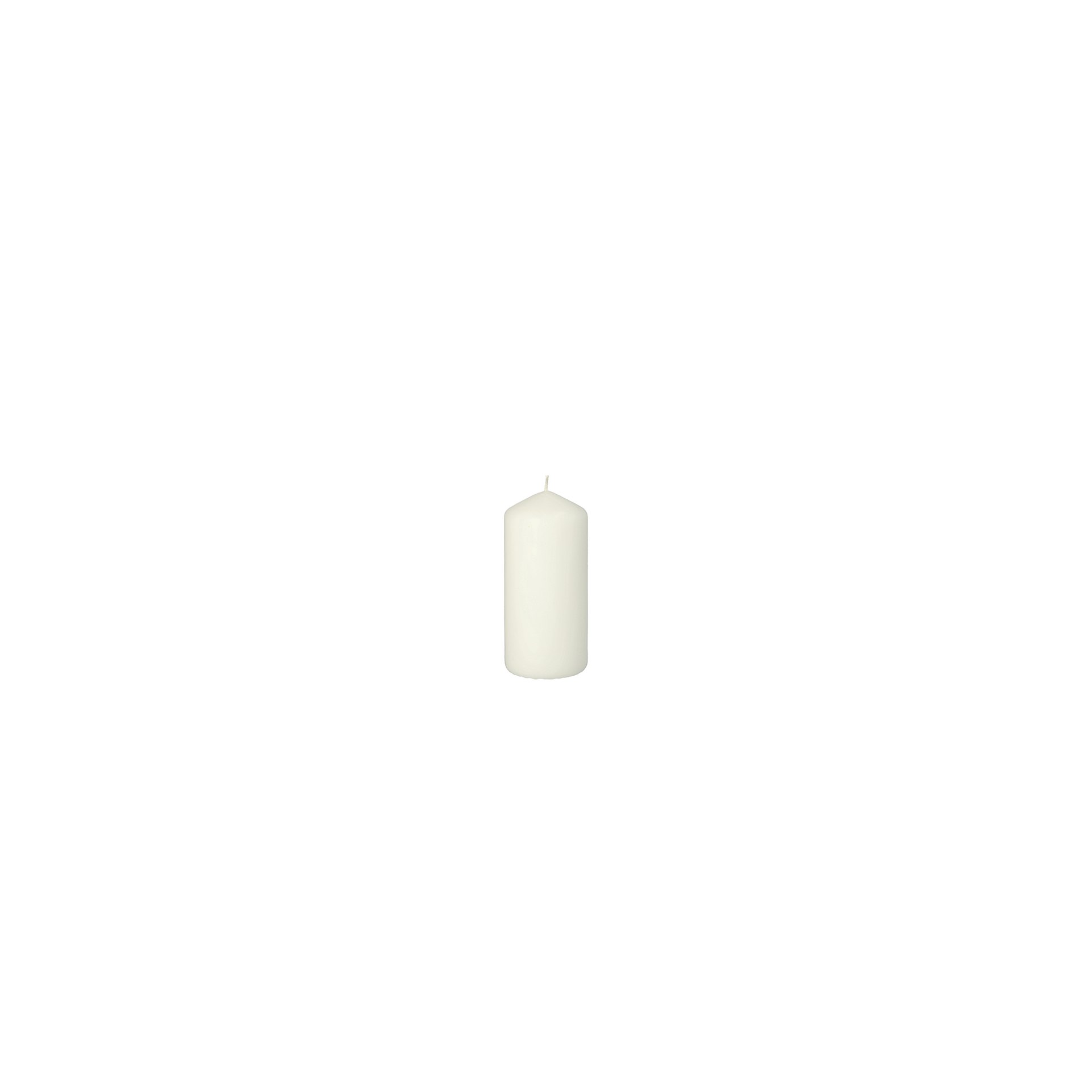 Stumpenkerze Ø 60 mm · 130 mm weiss Stumpenkerze Ø 60 mm · 130 mm weiss