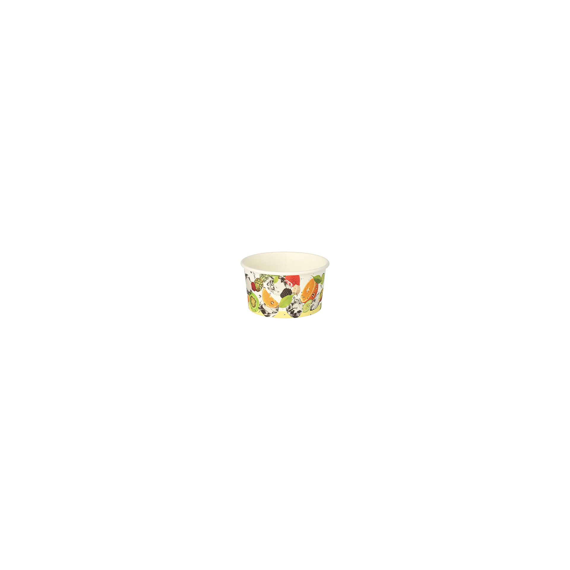 Eisbecher, Pappe rund 250 ml Ø 9,6 cm · 6 cm "Früchte"
