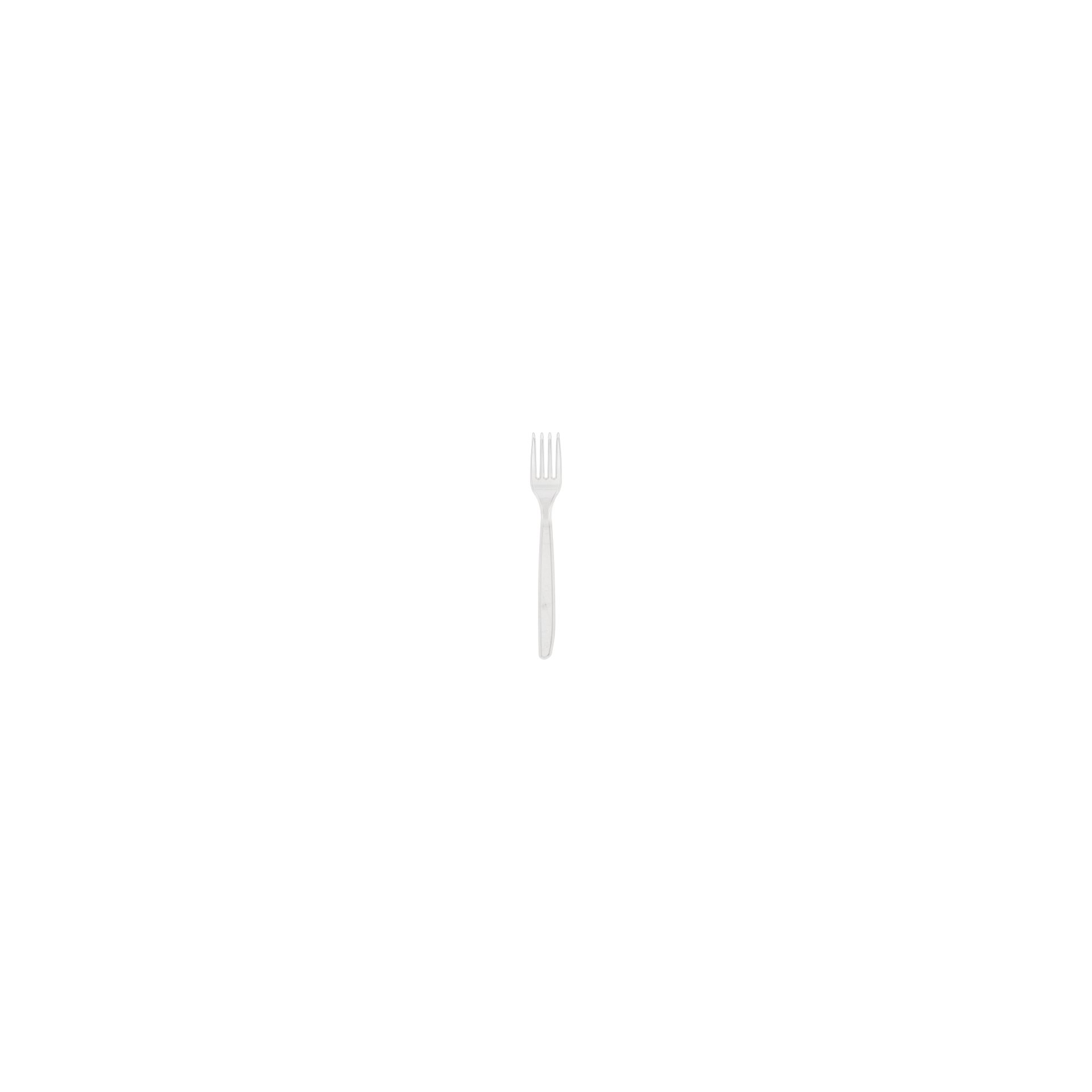 Mehrweg-Gabeln 18,5 cm transparent
