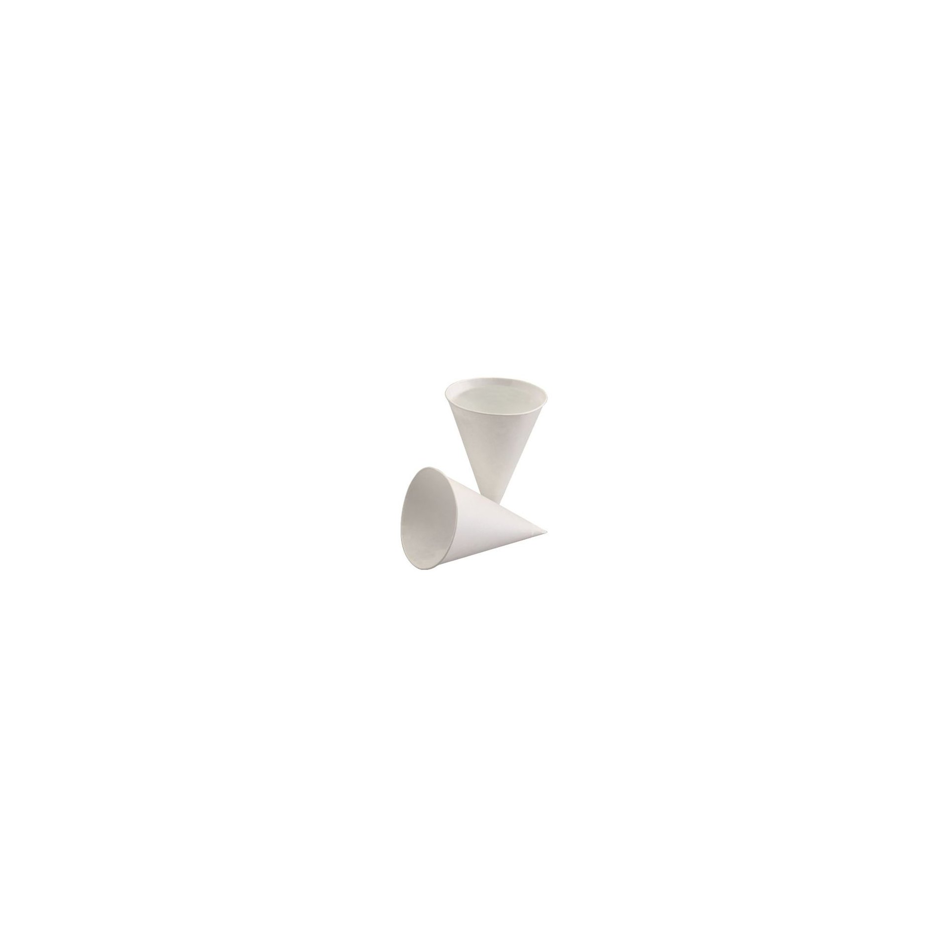 Spitzbecher, Zuckerrohrpapier 100 ml Ø 7 cm · 9,5 cm weiss mit Palmwachsbeschichtung Spitzbecher, Zuckerrohrpapier 100 ml Ø 7 cm · 9,5 cm weiss mit Palmwachsbeschichtung