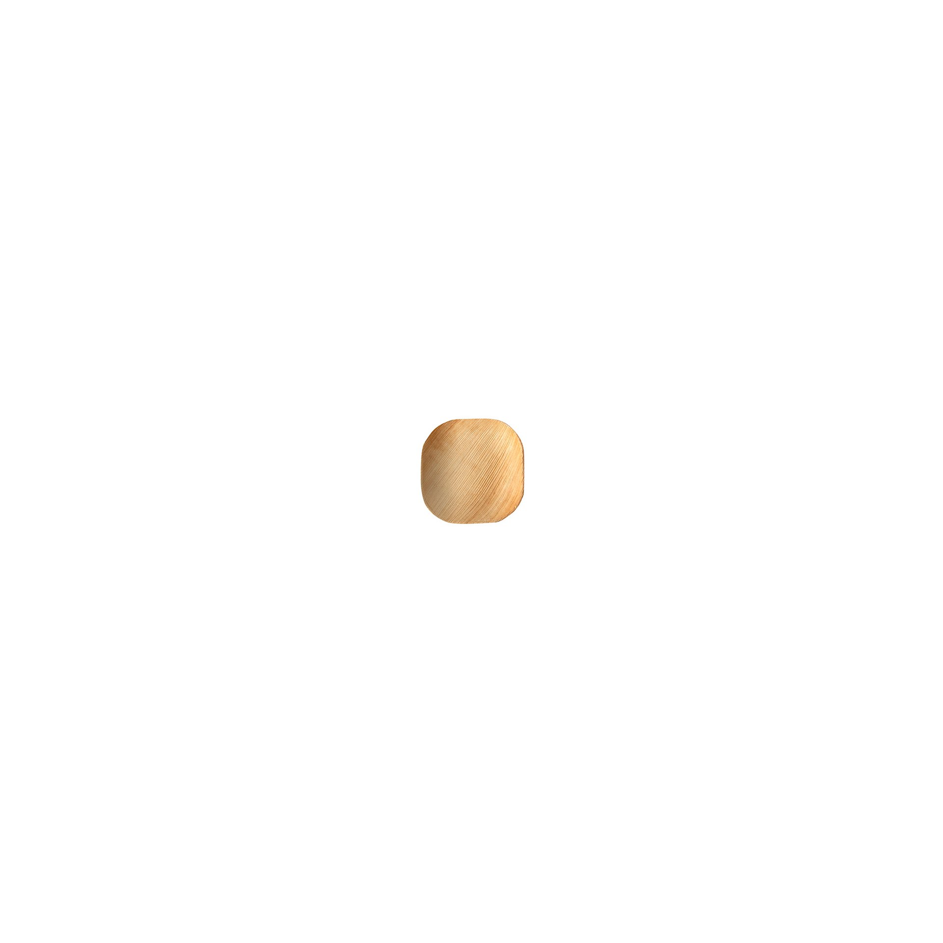 Teller, Palmblatt "pure" eckig 10 cm x 10 cm x 1,5 cm Teller, Palmblatt "pure" eckig 10 cm x 10 cm x 1,5 cm