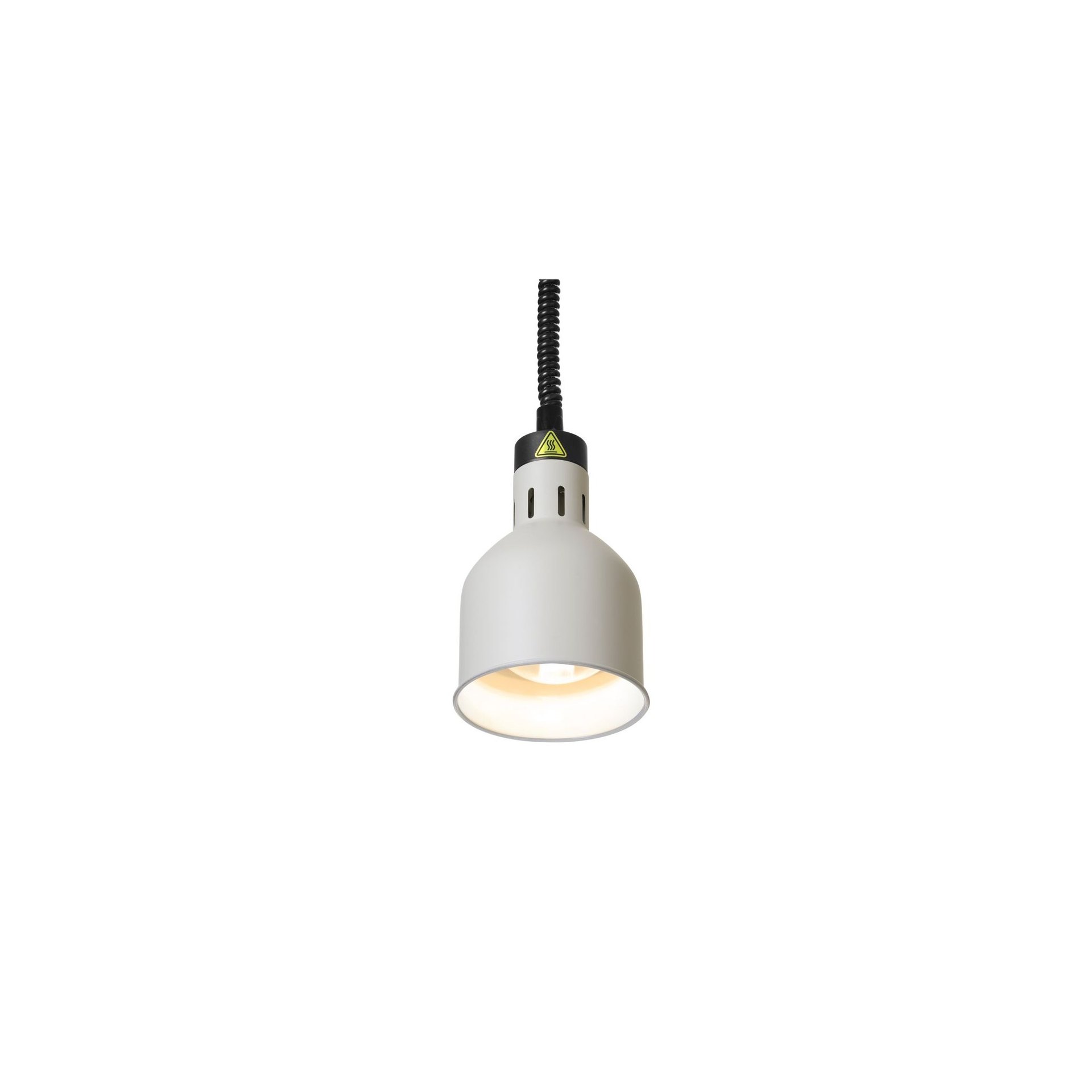 Höhenverstellbare Wärmelampe, zylinderförmig, Weiß, 230V/250W, ⌀175x(H)250mm