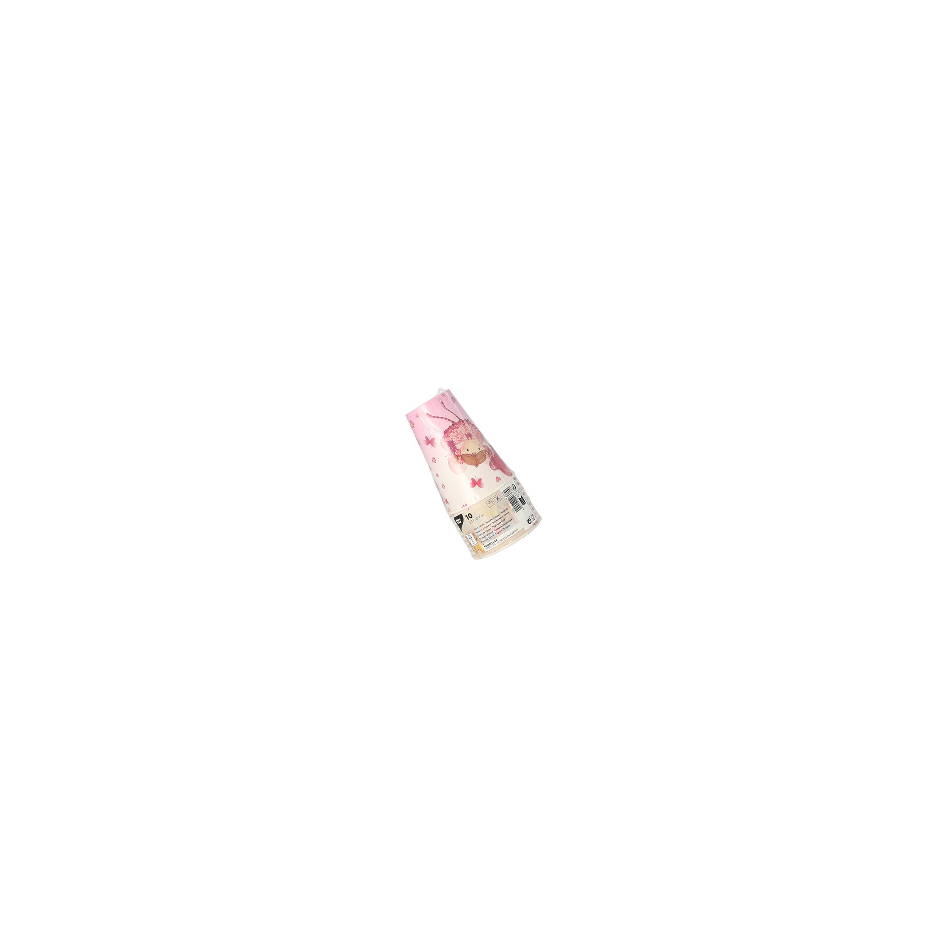 Trinkbecher, Pappe 0,2 l Ø 7 cm · 9,7 cm lila "Little Dancer"