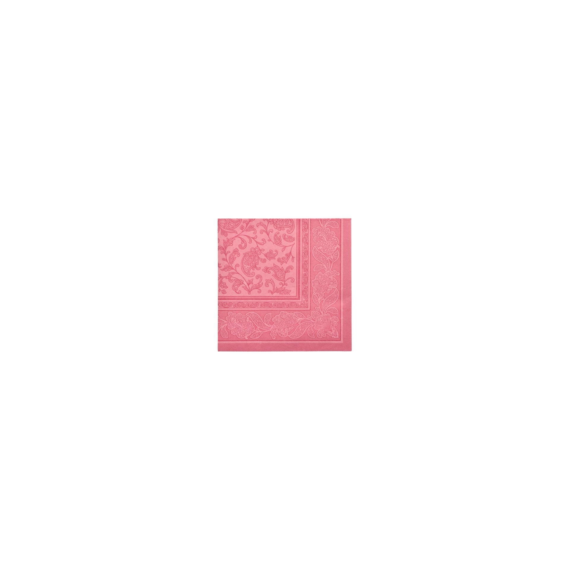 Servietten "ROYAL Collection" 1/4-Falz 40 cm x 40 cm rosa "Ornaments"
