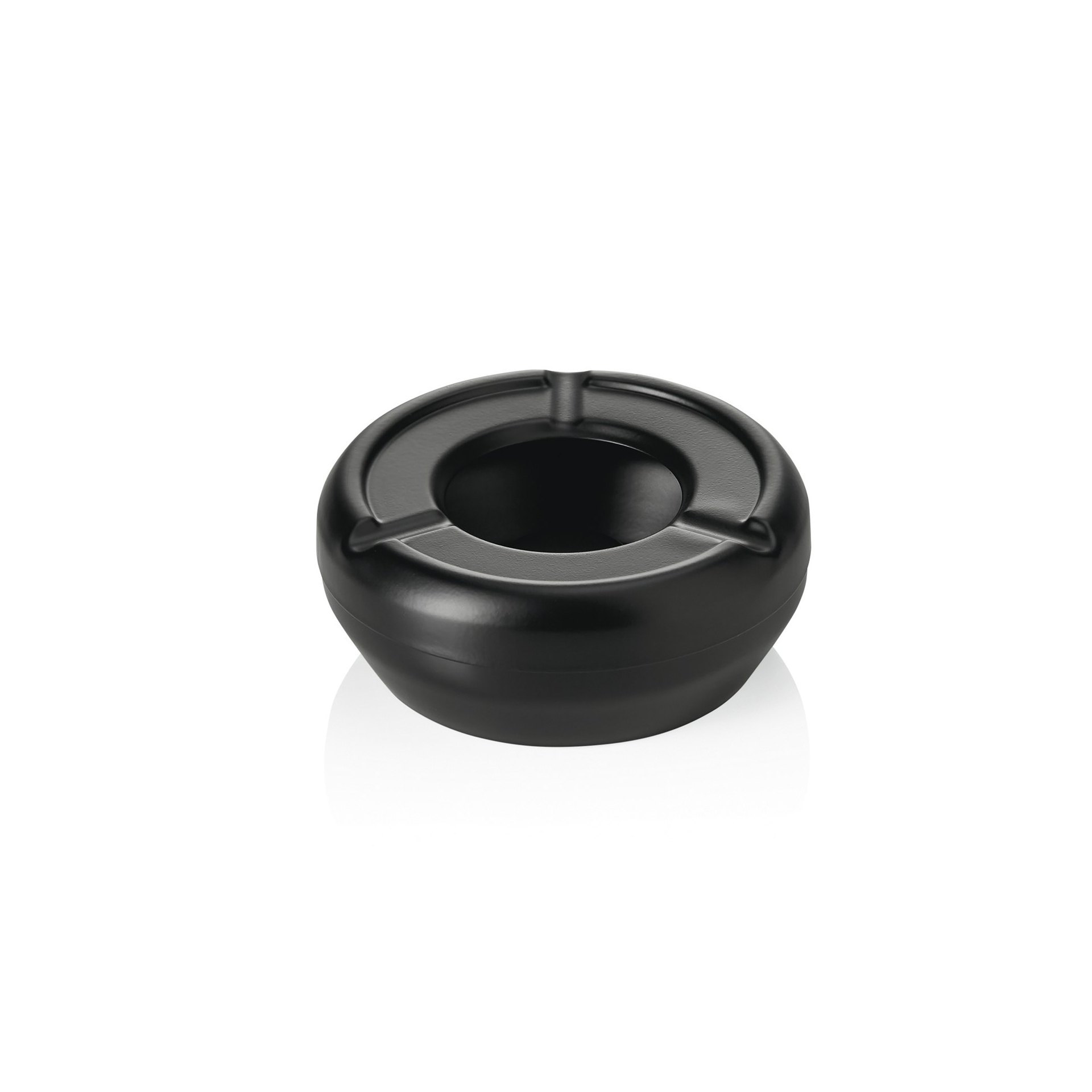 Windaschenbecher Ø 9,5 cm schwarz Edelstahl Windaschenbecher Ø 9,5 cm schwarz Edelstahl
