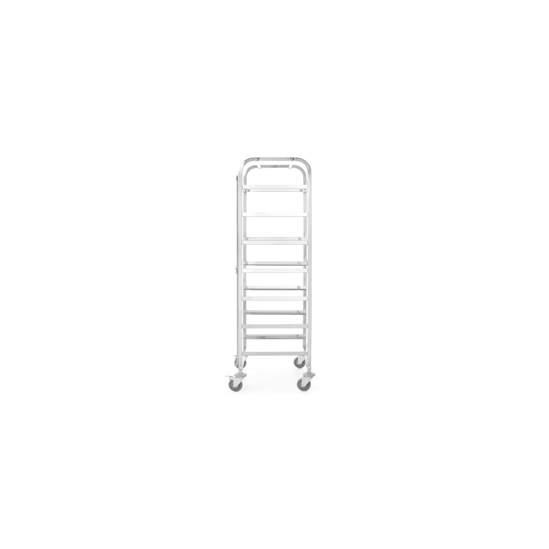 Transportwagen für Spülmaschinenkörbe - 7 Körbe à 500x500 mm, 615x560x(H)1710mm Transportwagen für Spülmaschinenkörbe - 7 Körbe à 500x500 mm, 615x560x(H)1710mm