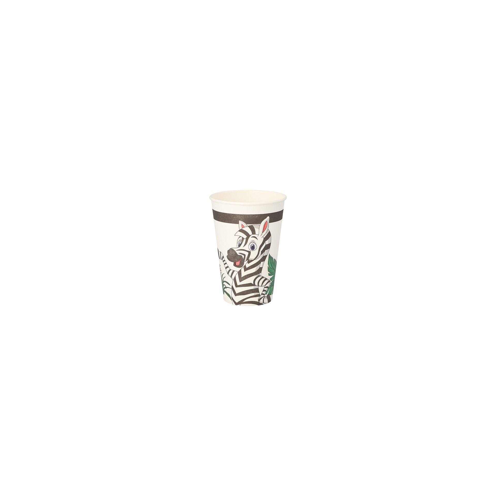 Trinkbecher, Pappe 0,2 l Ø 7 cm · 9,7 cm "Jungle" Trinkbecher, Pappe 0,2 l Ø 7 cm · 9,7 cm "Jungle"