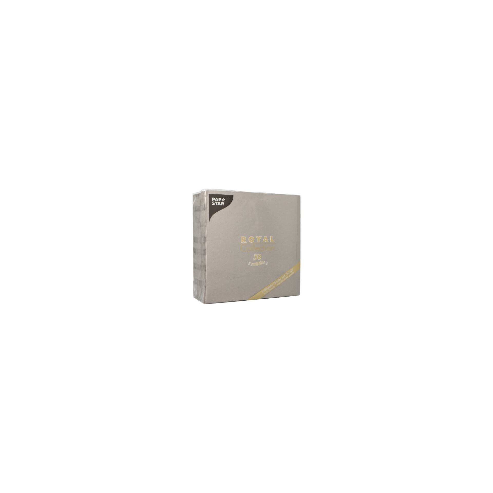 Servietten "ROYAL Collection" 1/4-Falz 40 cm x 40 cm grau