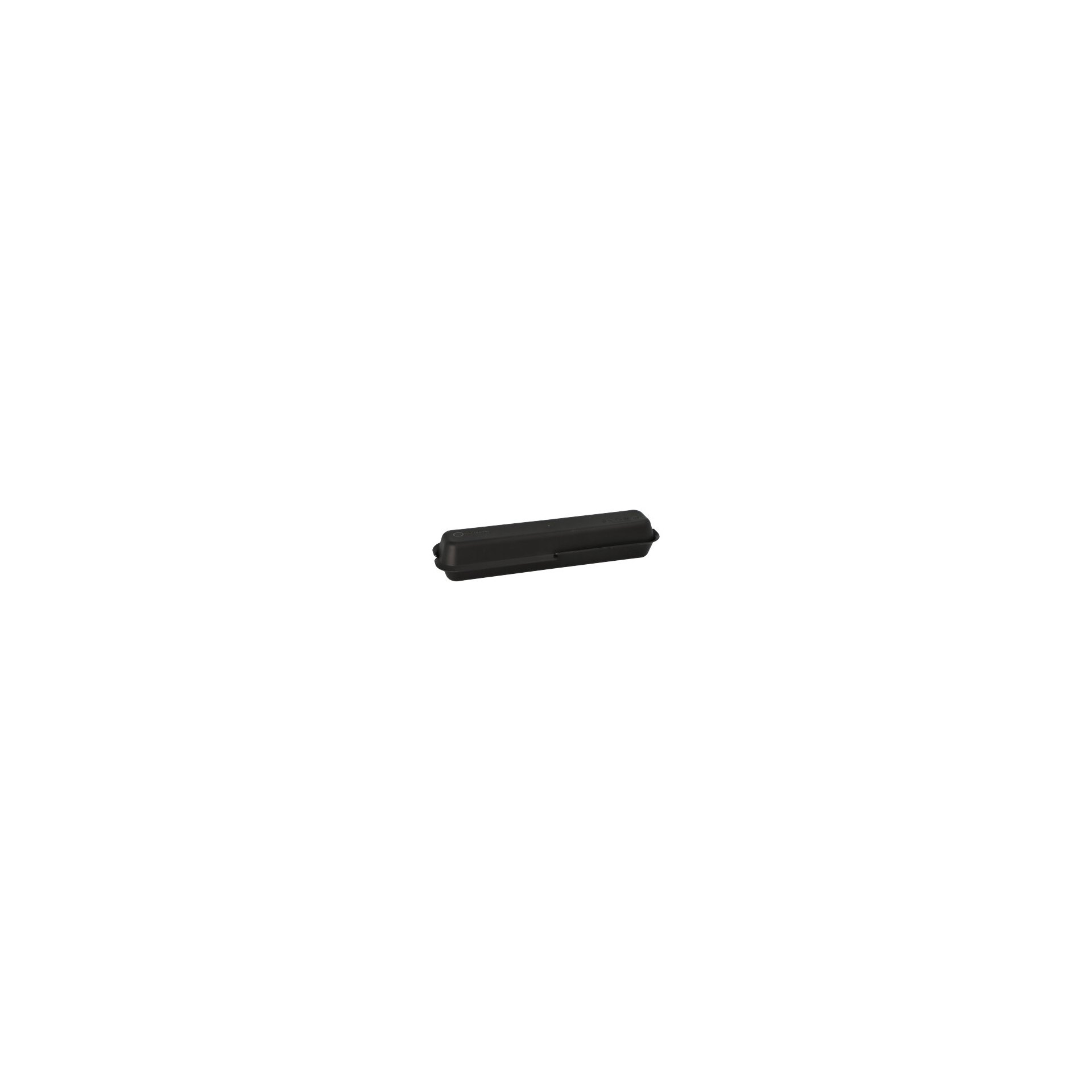"Circulware" Mehrweg-Schalen Mix & Match eckig 2,15 cm x 5,85 cm x 23,4 cm schwarz